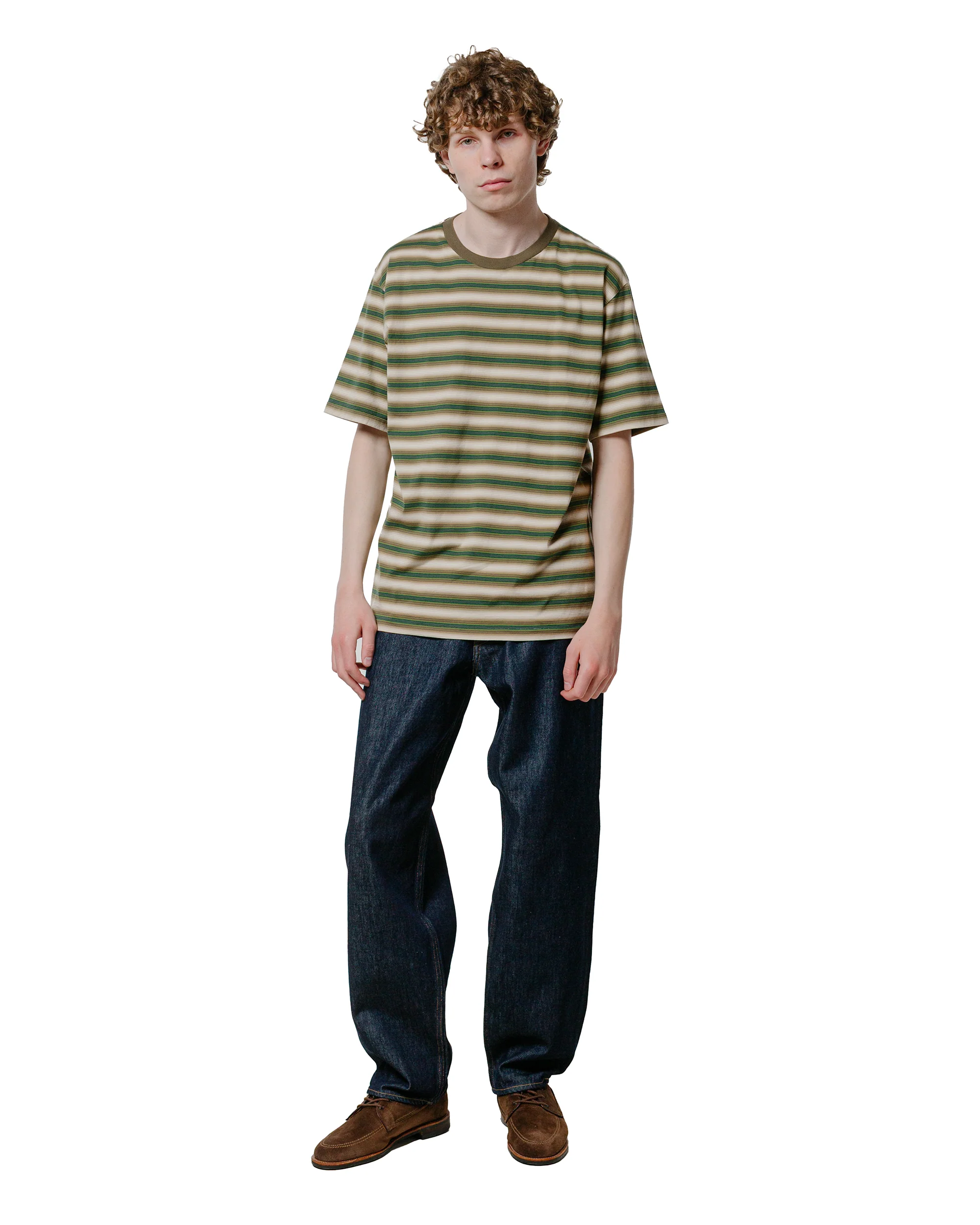 Auralee Hard Twist Denim Wide Pants Indigo - Image 4