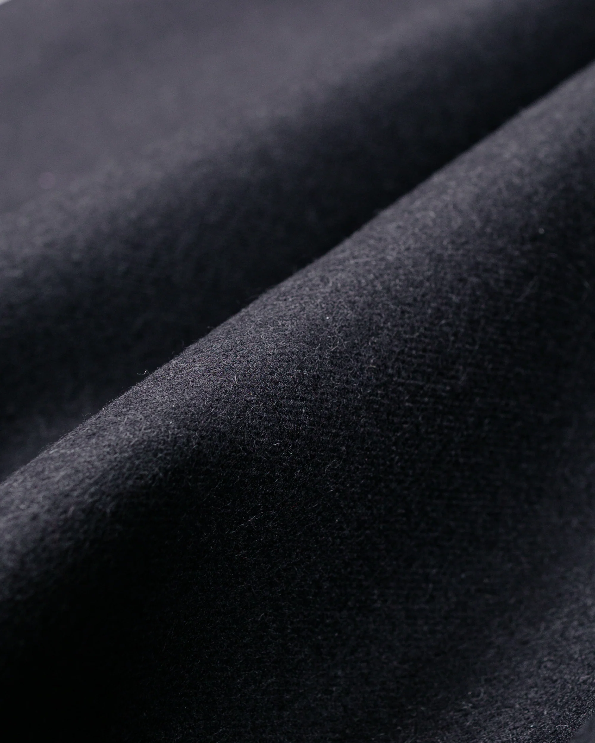 Auralee Light Melton One-Tuck Slacks Dark Charcoal - Image 6