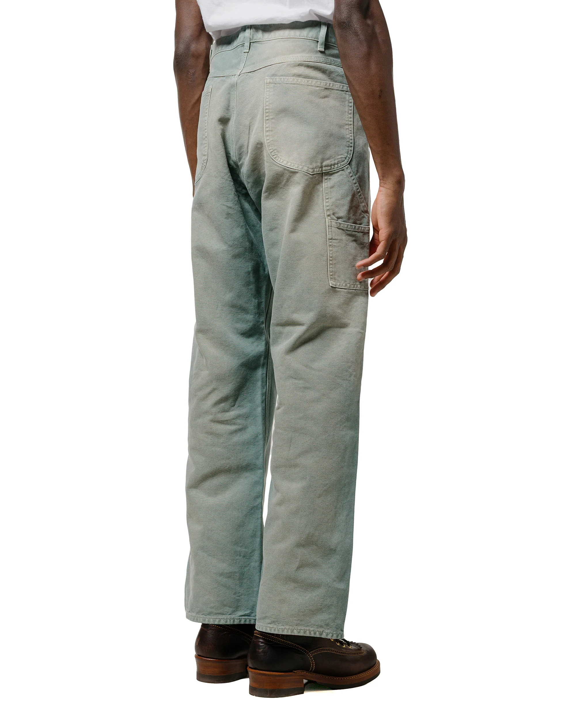 Auralee Organic Cotton Duck Pants Ash Green - Image 3