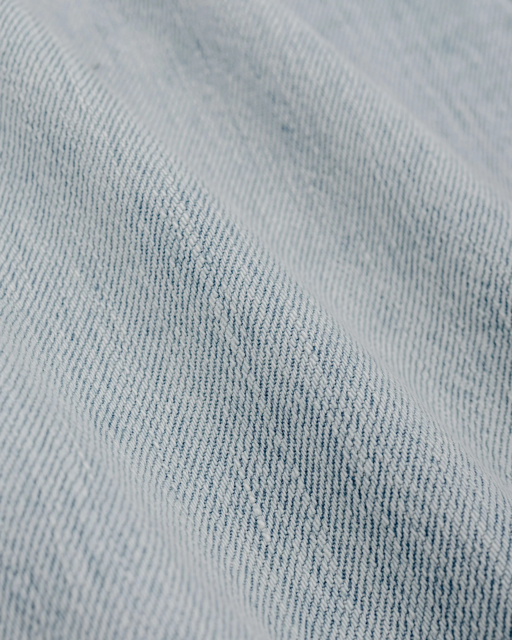 Auralee Selvedge Faded Light Denim Wide Pants Light Indigo - Image 6