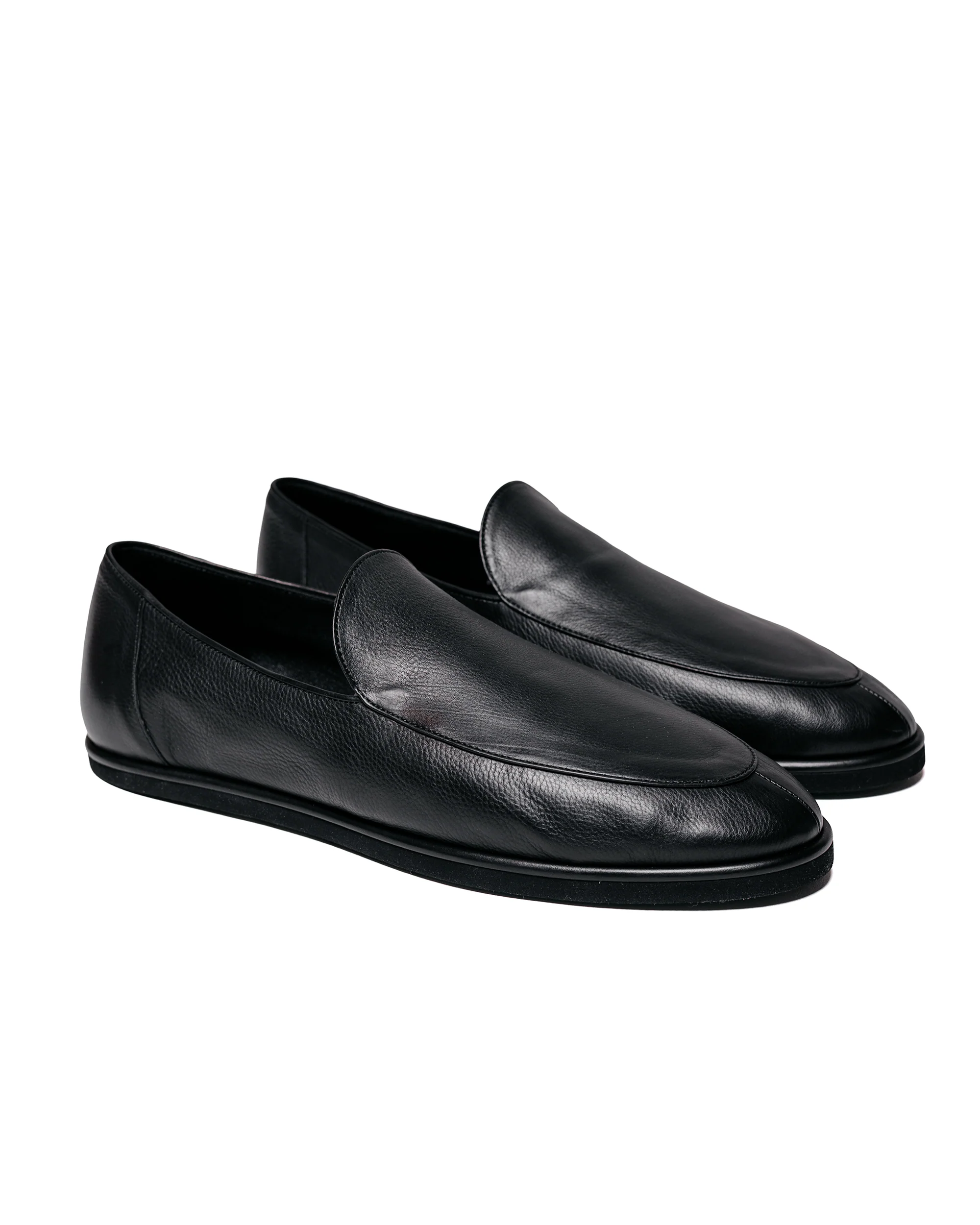 Auralee Soft Leather Loafers Black - Image 2