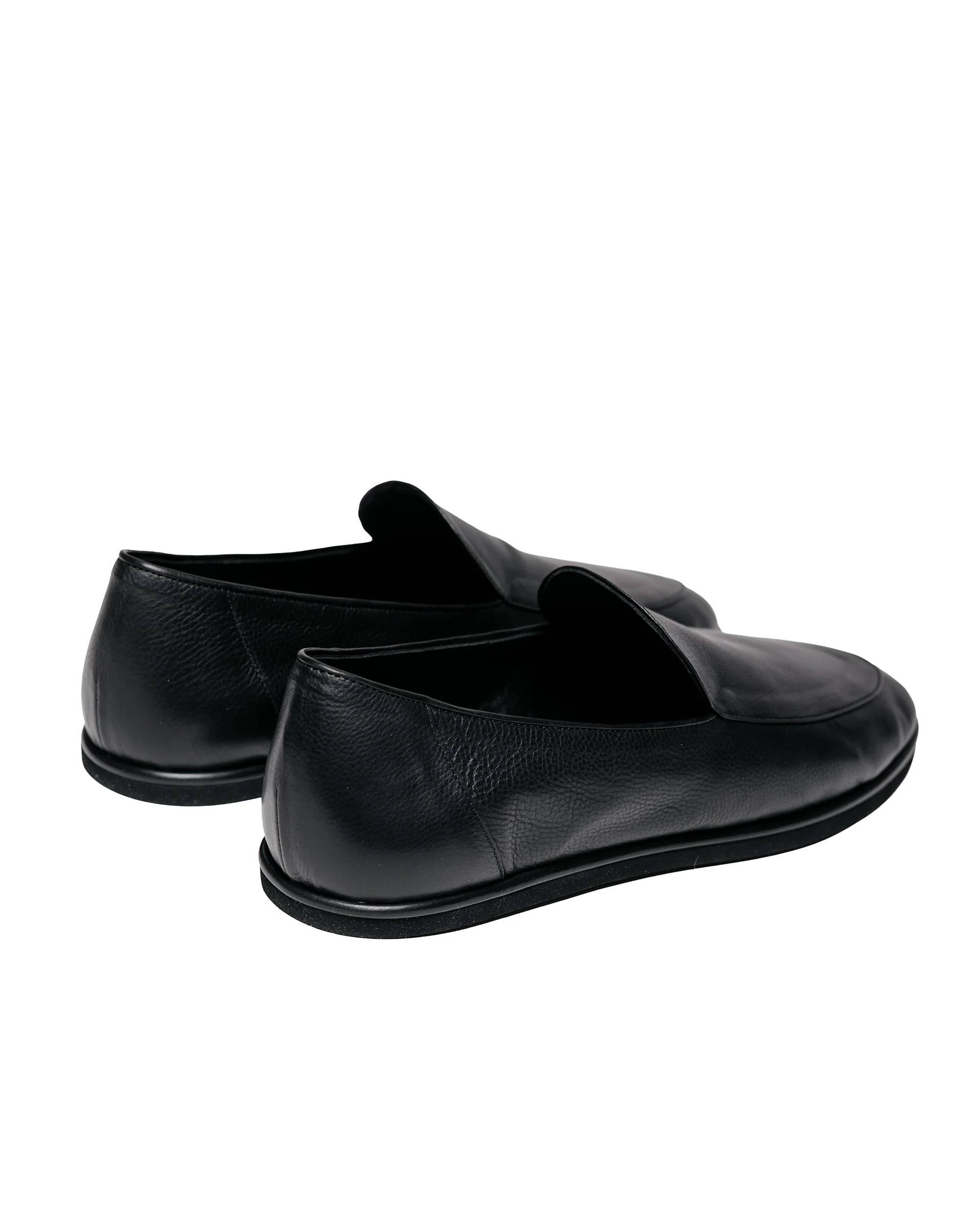 Auralee Soft Leather Loafers Black - Image 4