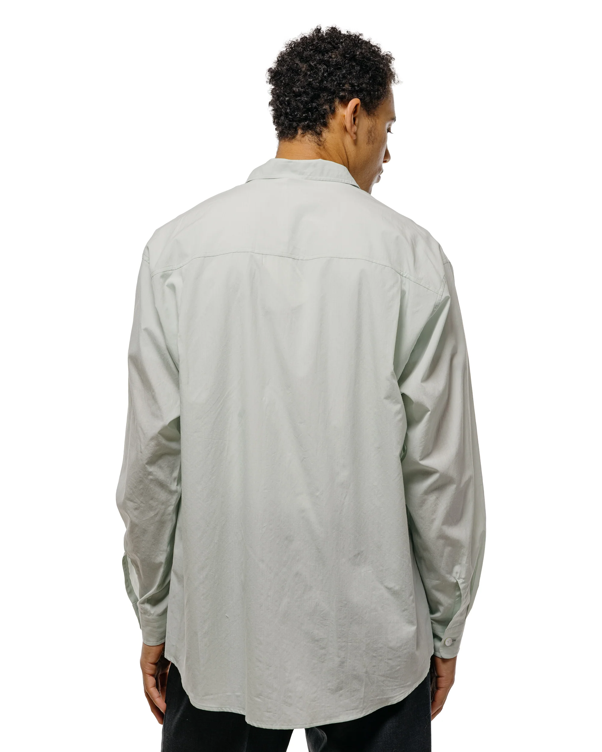 Auralee Super Fine Cotton Lawn Shirt Pale Blue - Image 4