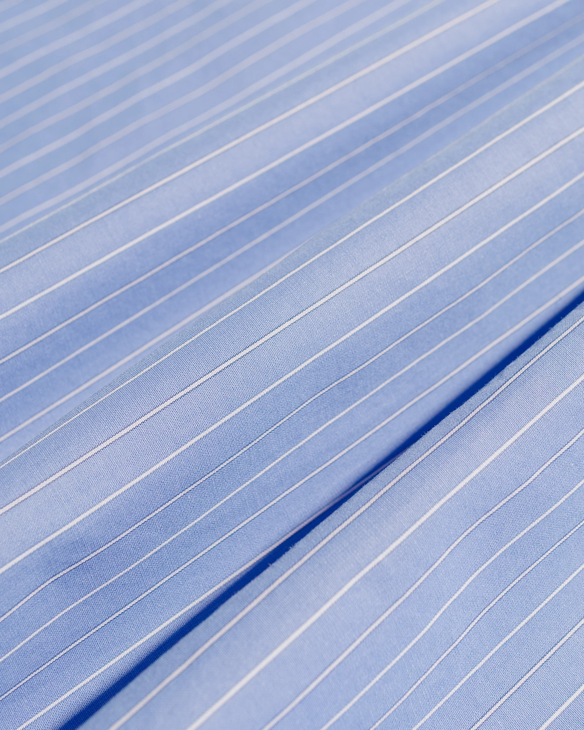 Auralee Suvin High Count Cloth Stripe Shirt Blue Stripe - Image 6