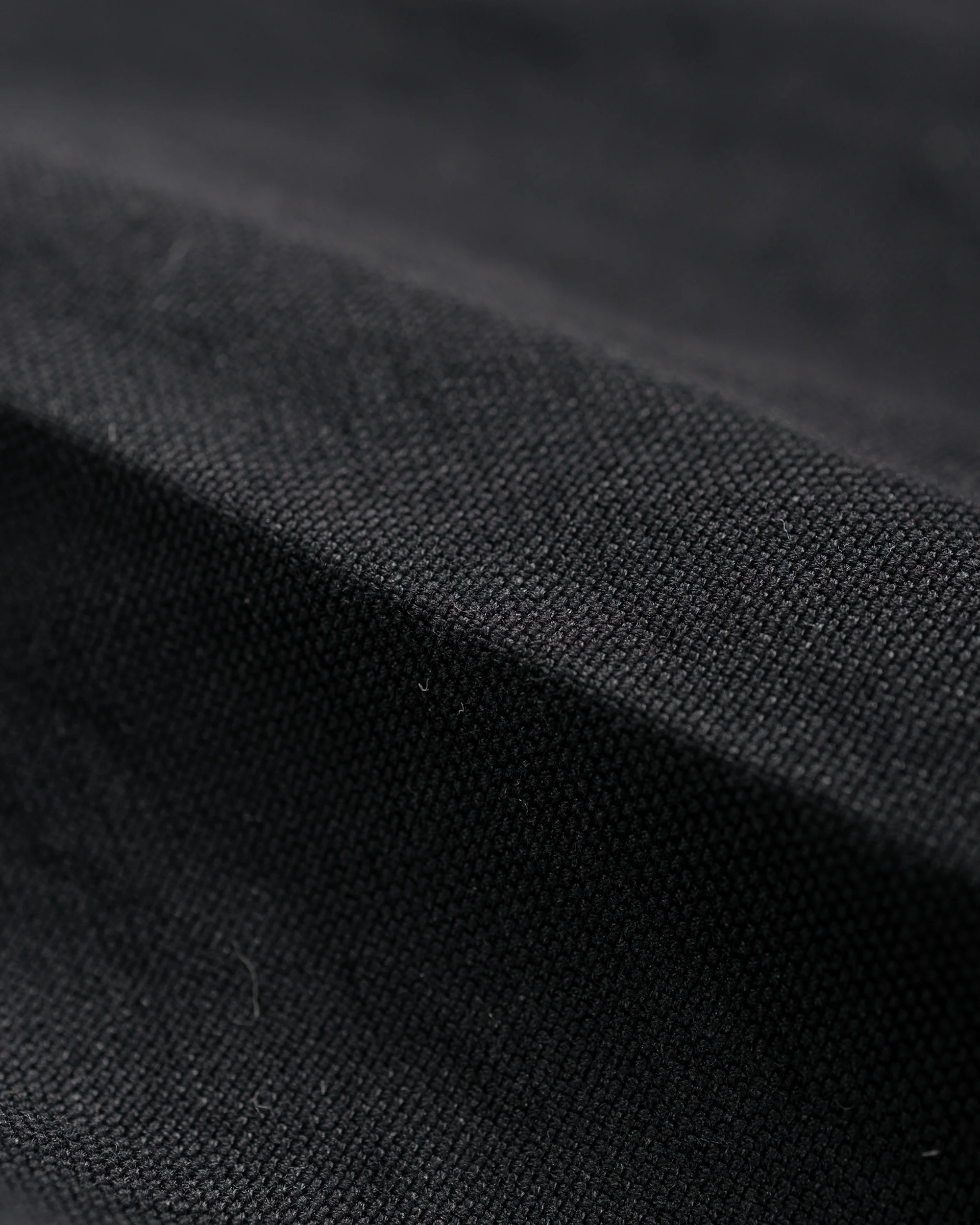 Auralee Wool Cotton Linen Ox Drawstring Pants Black - Image 6