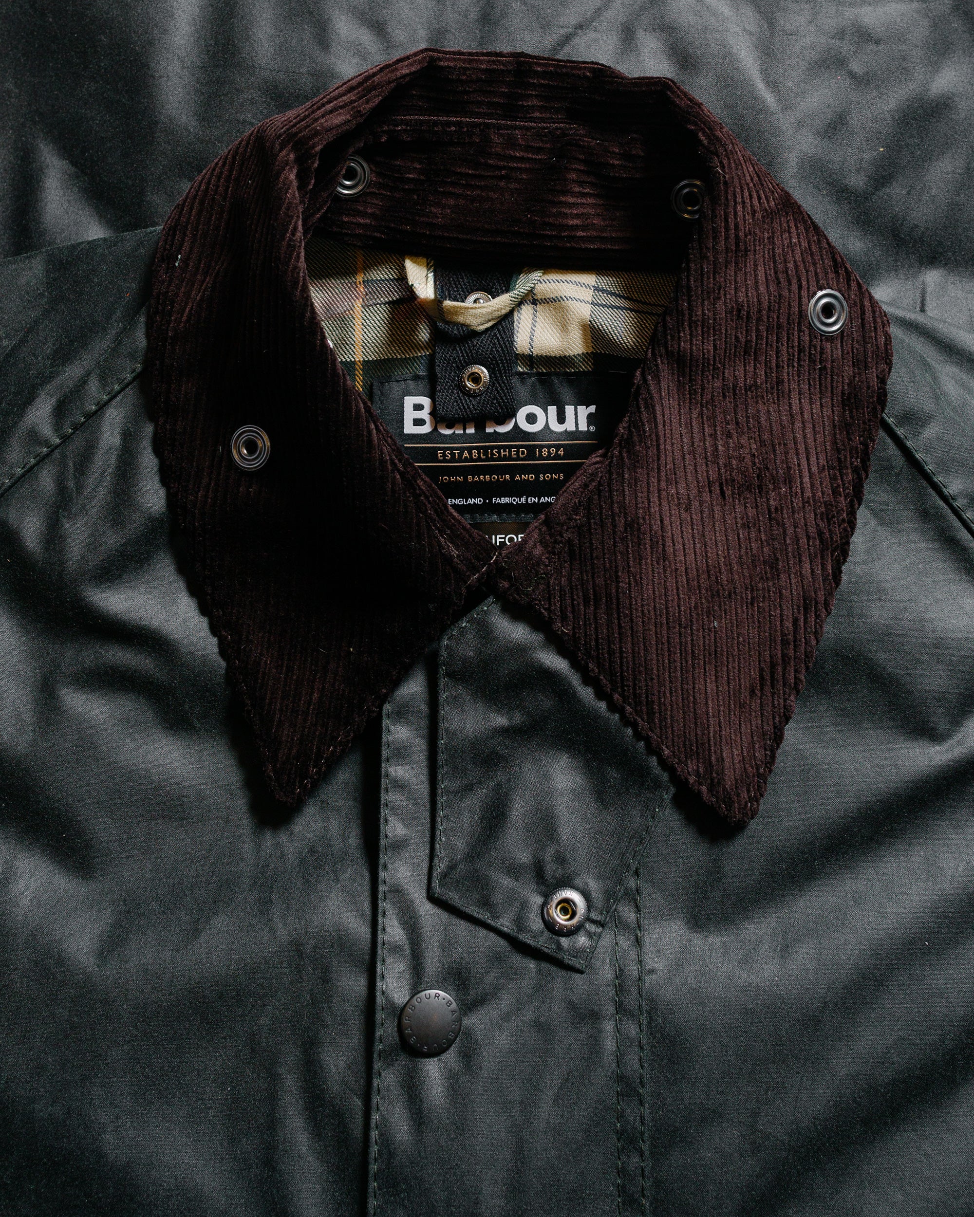 Barbour Beaufort Wax Jacket Sage - Image 5