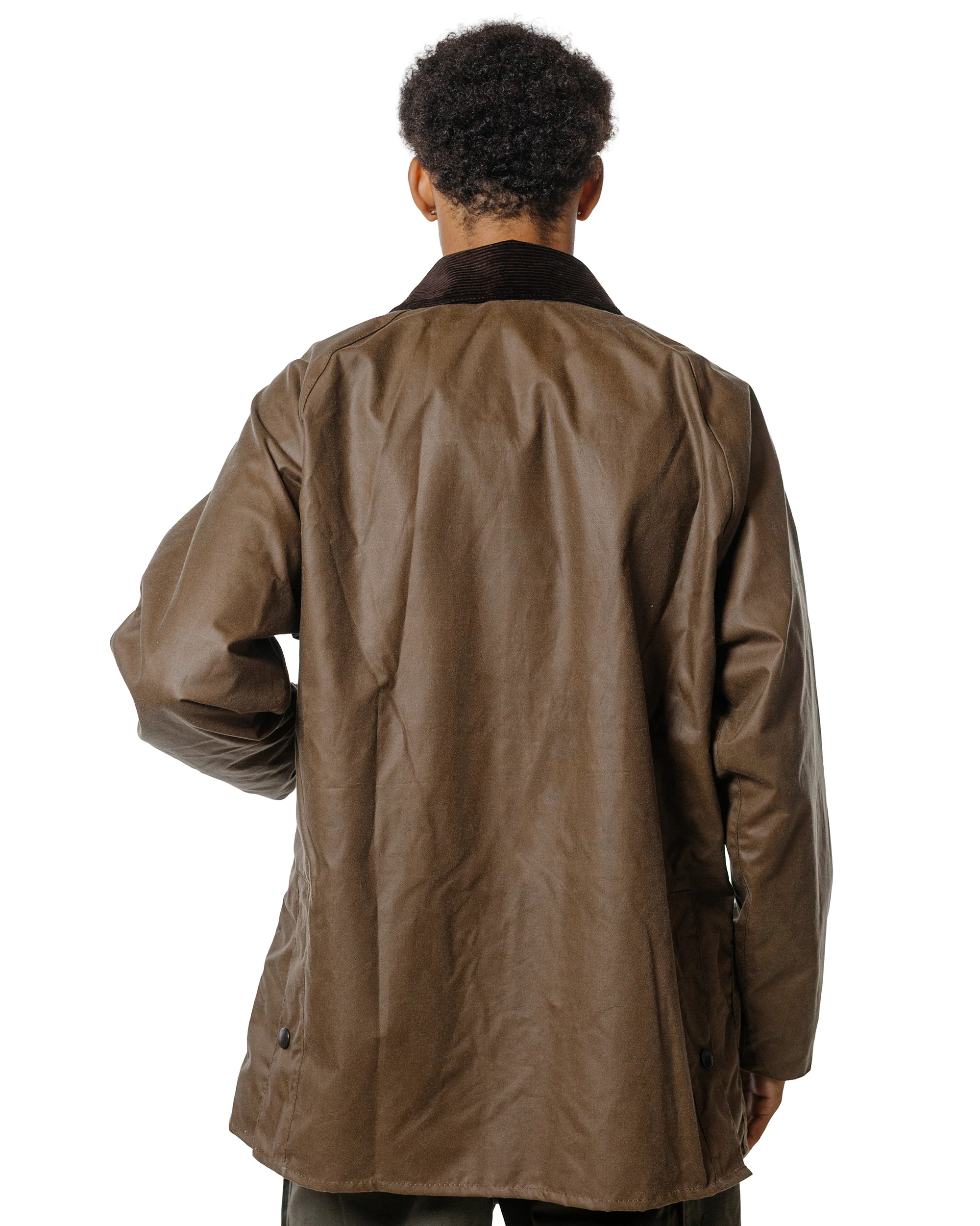 Barbour Bedale Wax Jacket Bark - Image 3