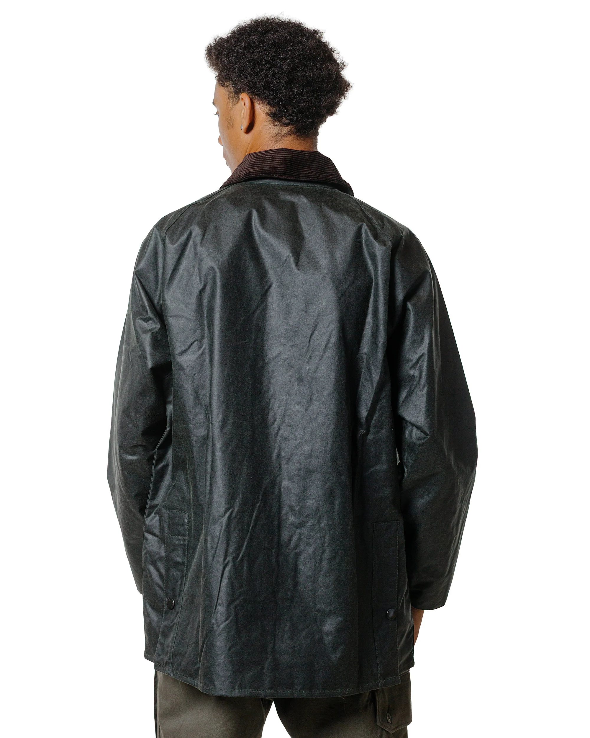 Barbour Bedale Wax Jacket Sage - Image 3
