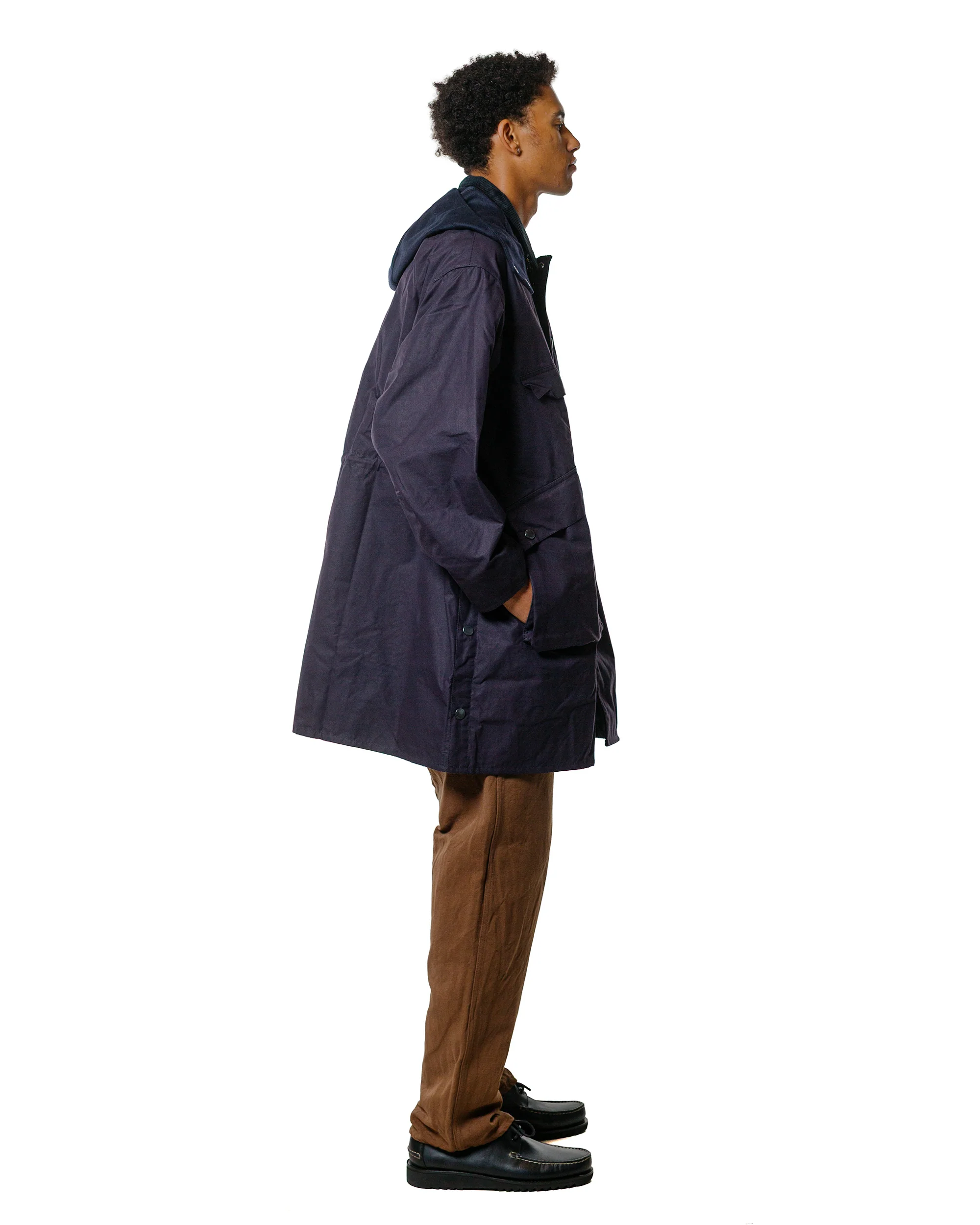 Barbour KAPTAIN SUNSHINE Bedale Casual Field Coat Dark Indigo - Image 3