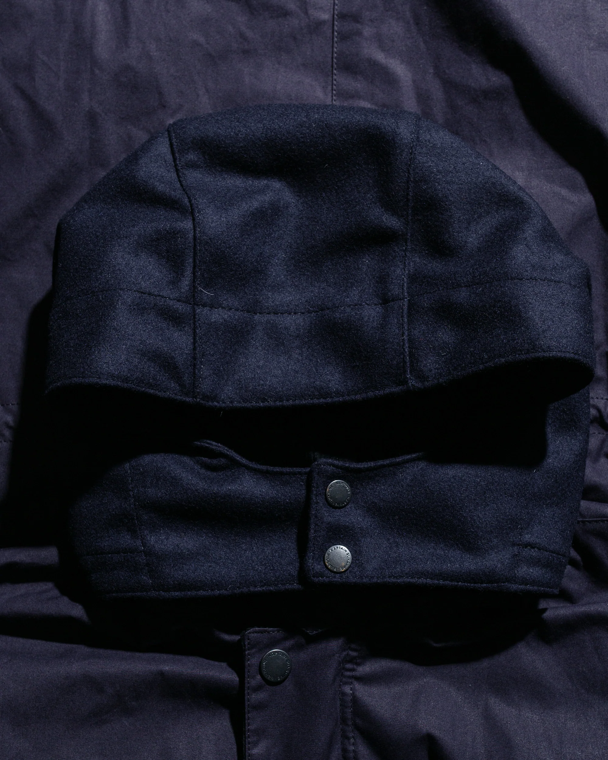 Barbour KAPTAIN SUNSHINE Bedale Casual Field Coat Dark Indigo - Image 6