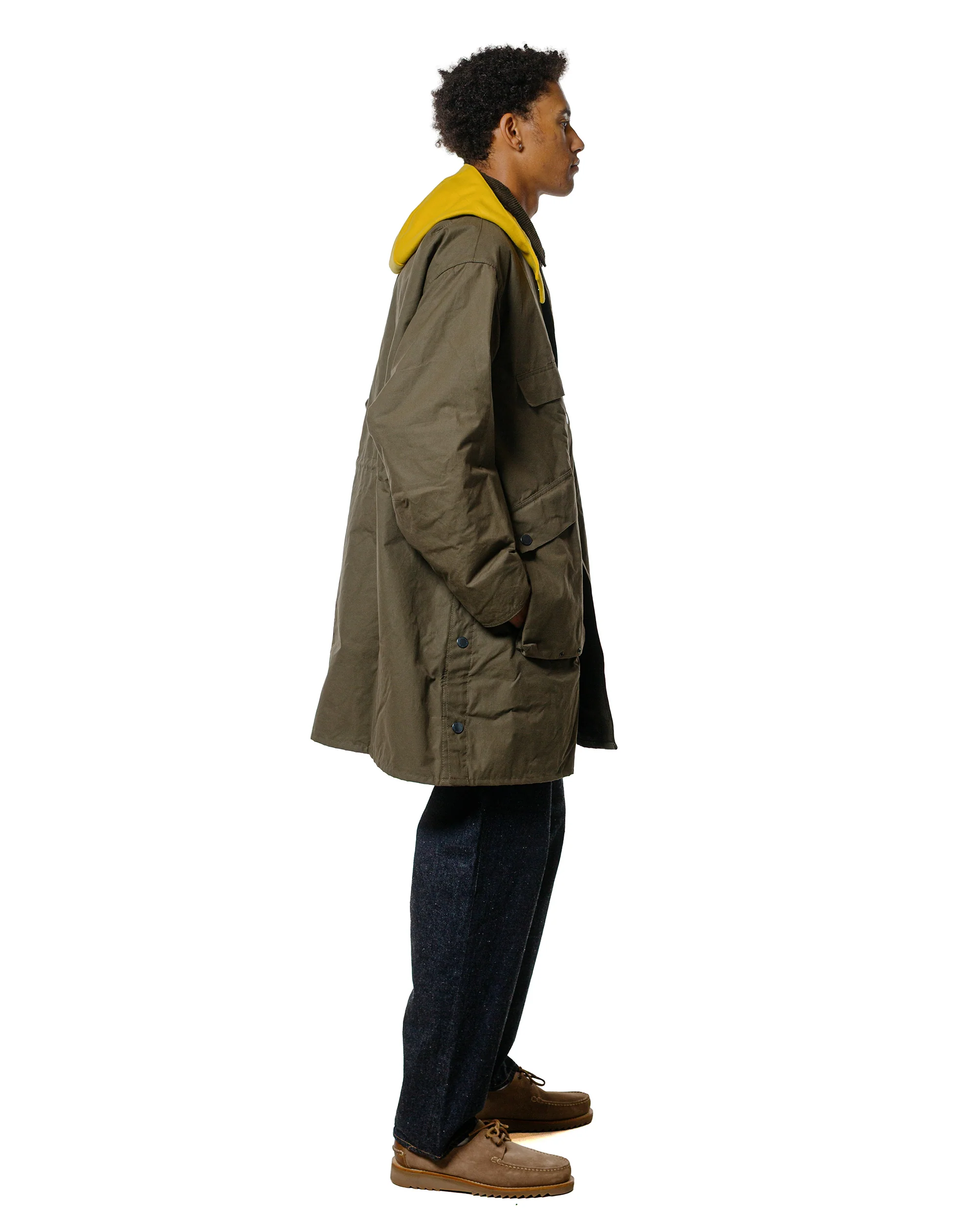 Barbour KAPTAIN SUNSHINE Bedale Casual Field Coat Khaki Brown - Image 3