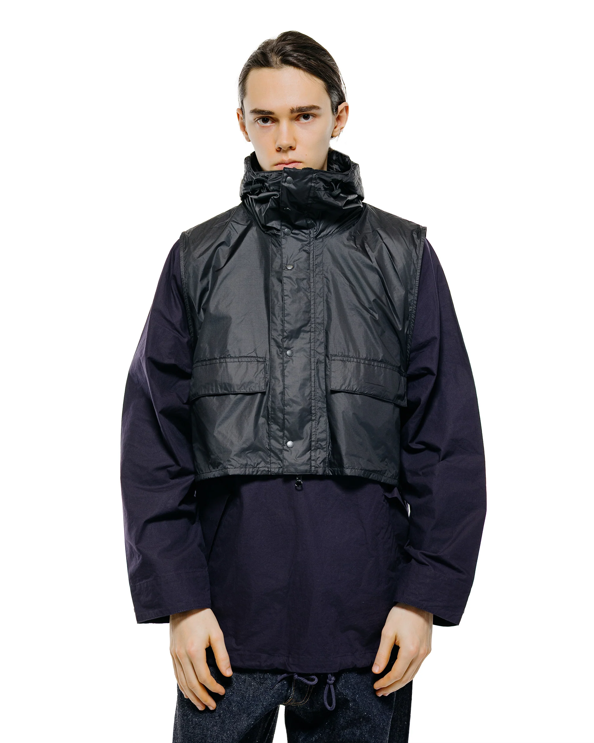 Barbour KAPTAIN SUNSHINE Transport Smock Casual Jacket Dark Indigo - Image 3