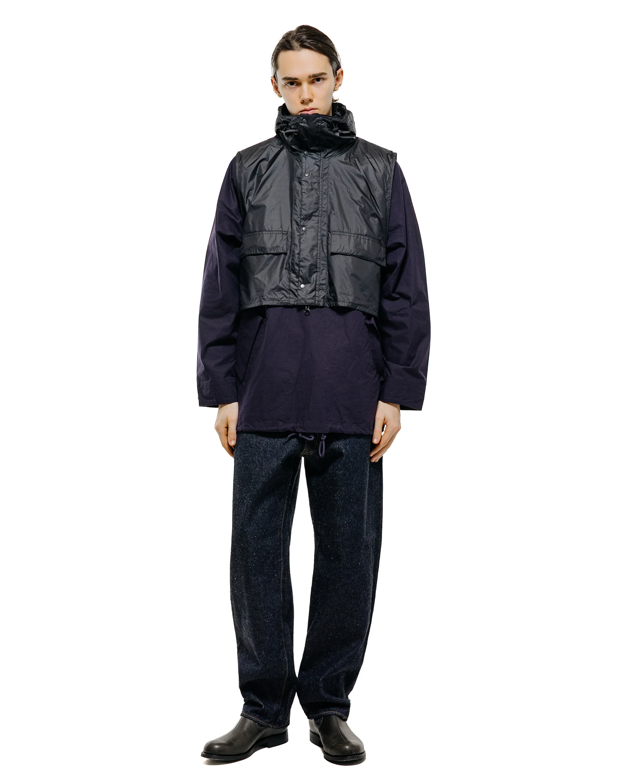 Barbour KAPTAIN SUNSHINE Transport Smock Casual Jacket Dark Indigo - Image 4