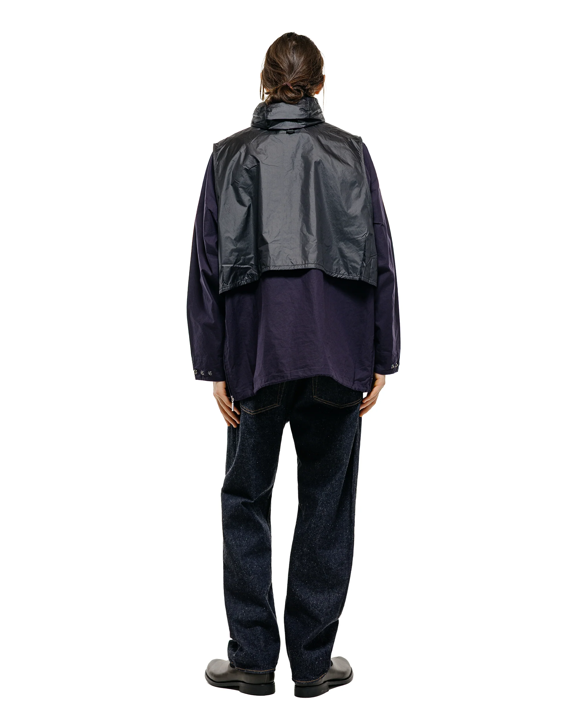 Barbour KAPTAIN SUNSHINE Transport Smock Casual Jacket Dark Indigo - Image 6
