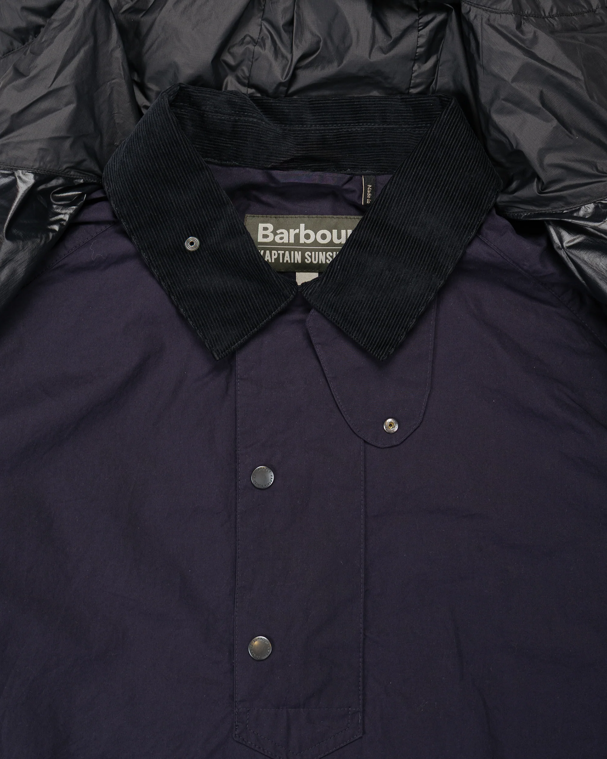 Barbour KAPTAIN SUNSHINE Transport Smock Casual Jacket Dark Indigo - Image 8