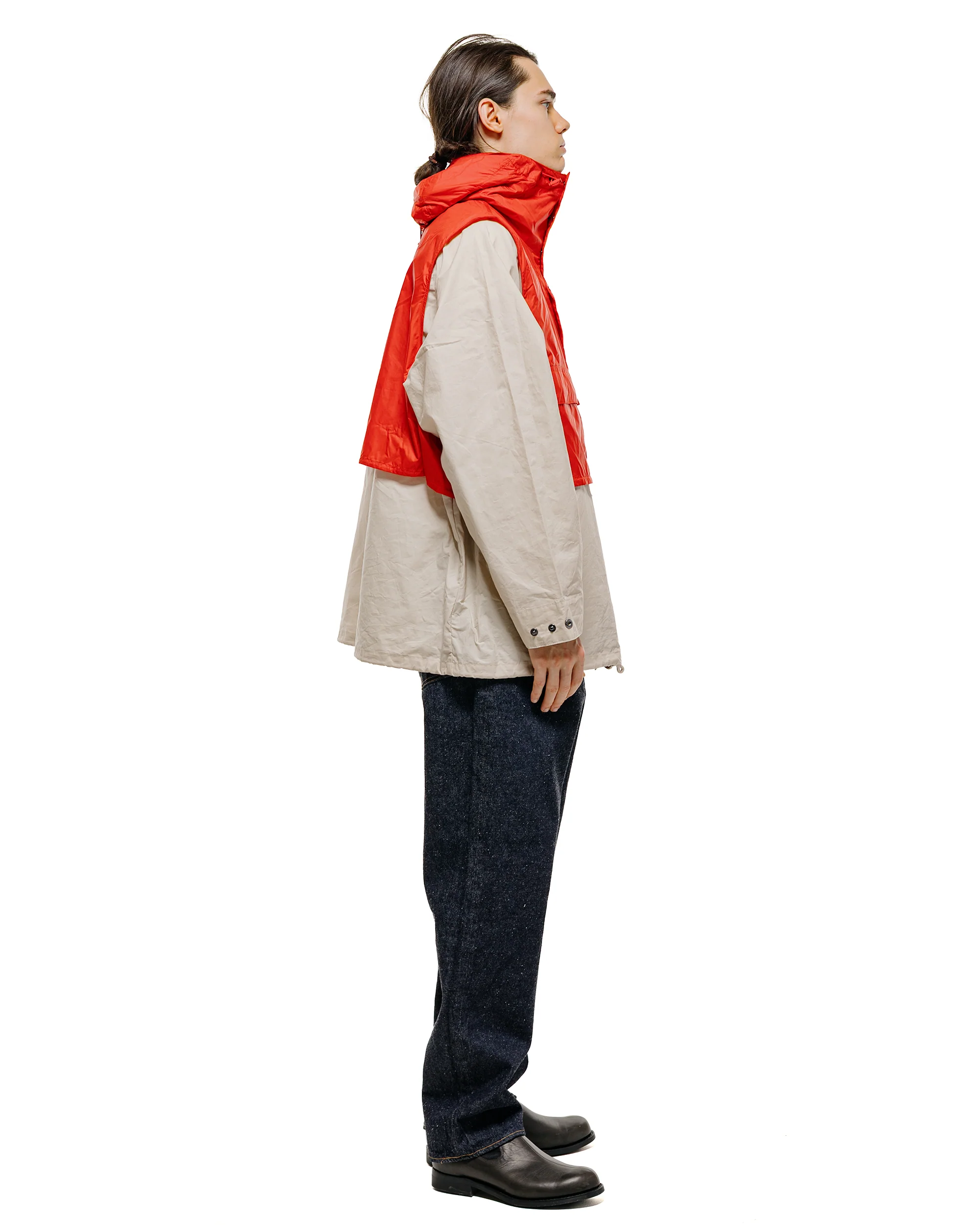 Barbour KAPTAIN SUNSHINE Transport Smock Casual Jacket Oatmeal - Image 5