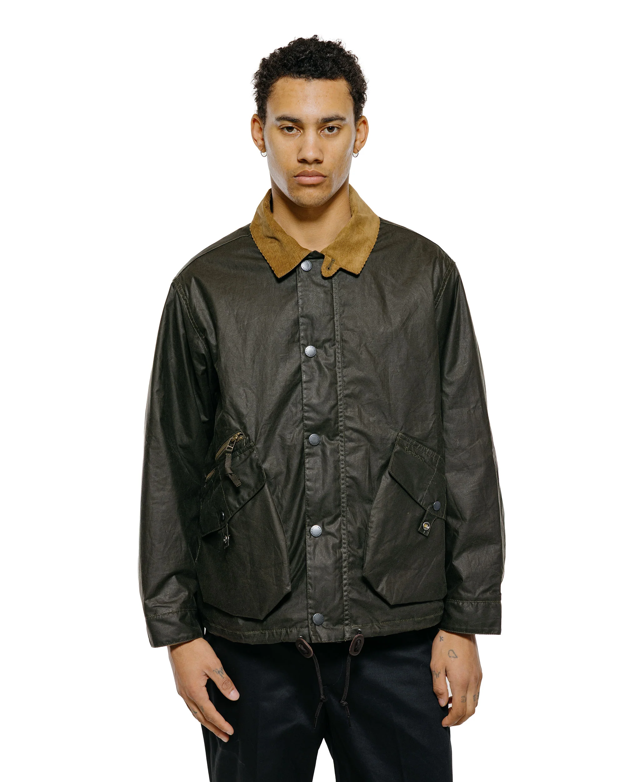 Barbour Modified Endurance Wax Jacket Archive Olive - Image 2