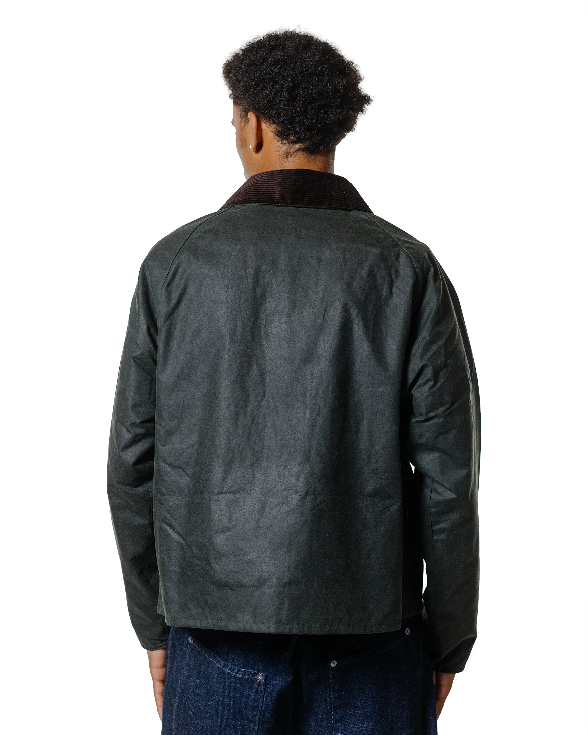Barbour Spey Wax Jacket Sage - Image 3