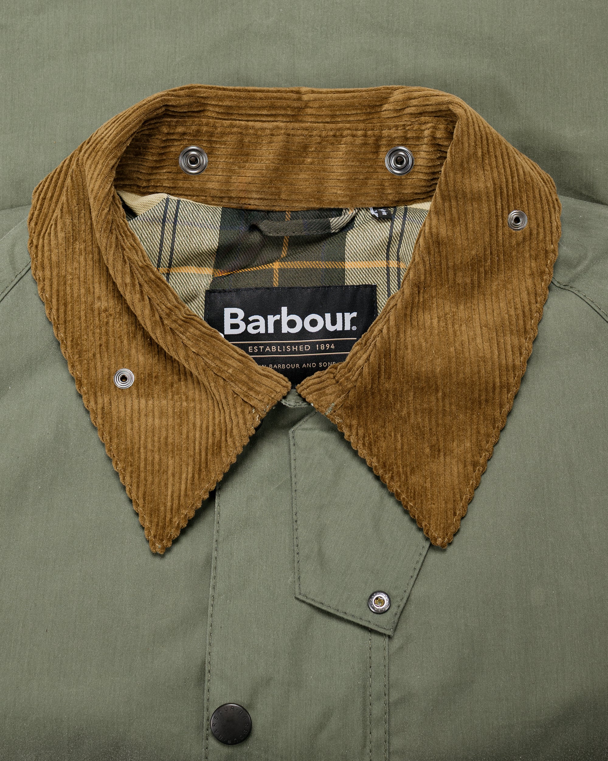 Barbour Transport Wax Jacket Light Moss - Image 5