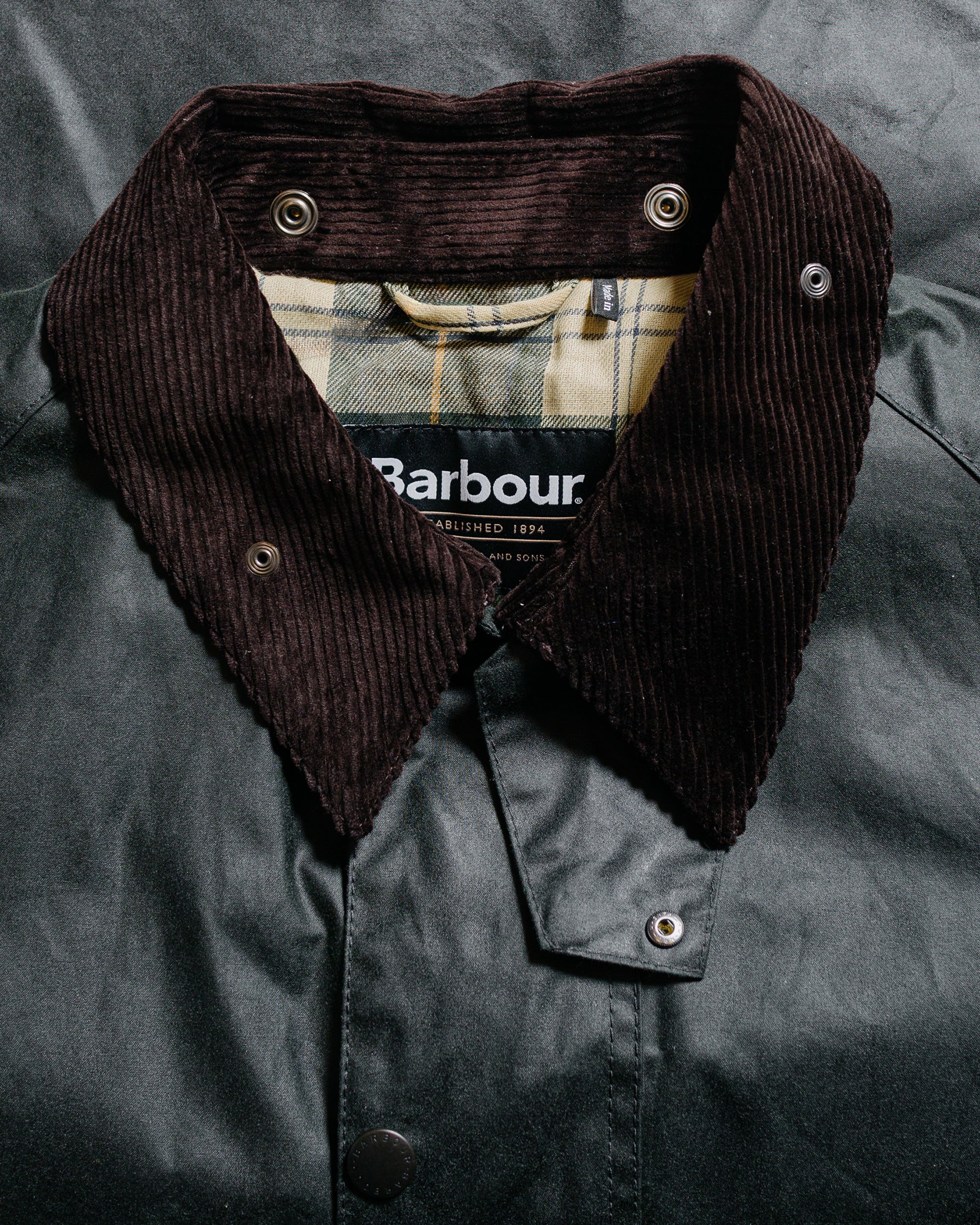 Barbour Transport Wax Jacket Sage - Image 5