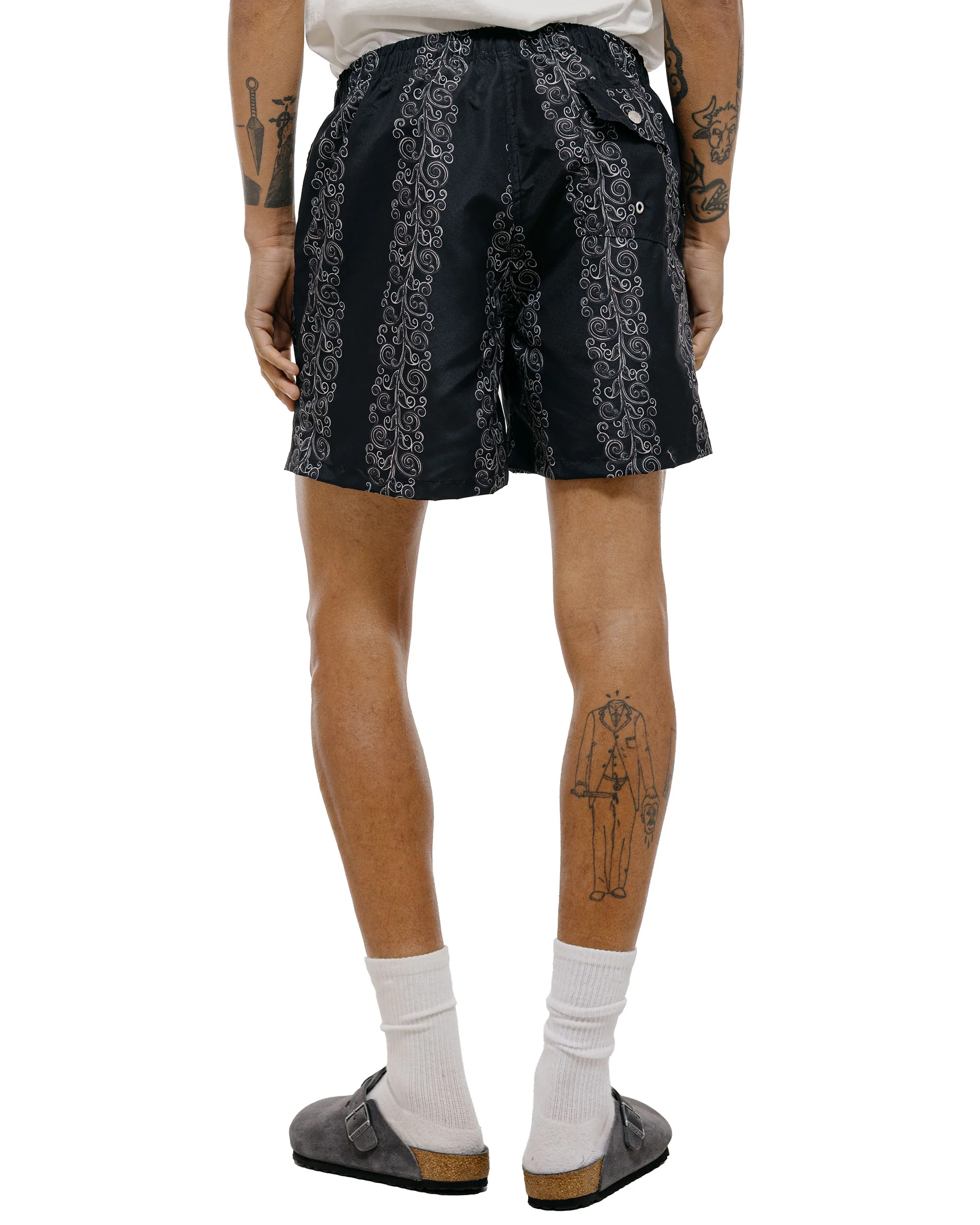 Bather Black Fiesta Swim Trunk - Image 4