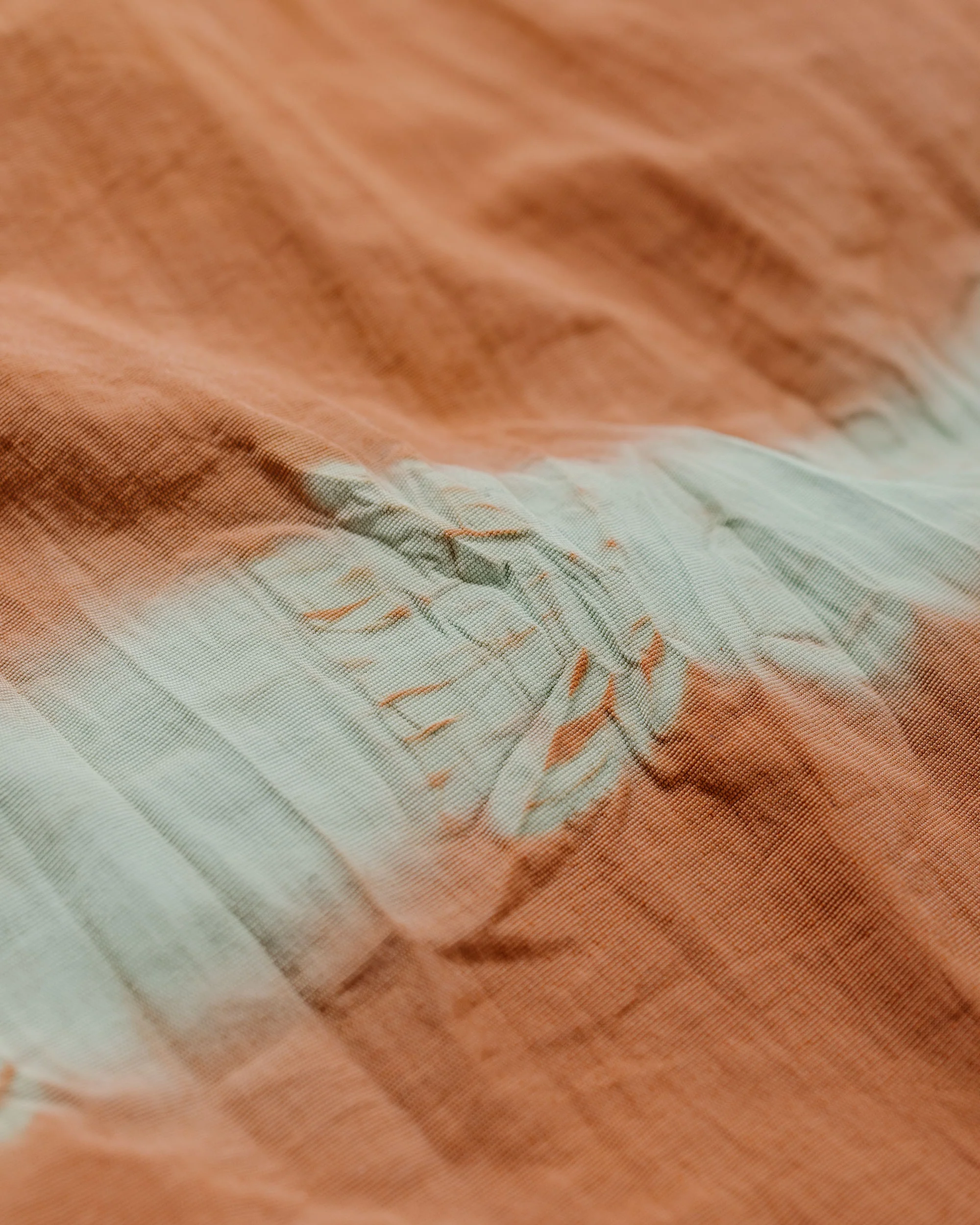 Bather Caeterpillar Over Dyed Madder Blue Swim Trunk - Image 6