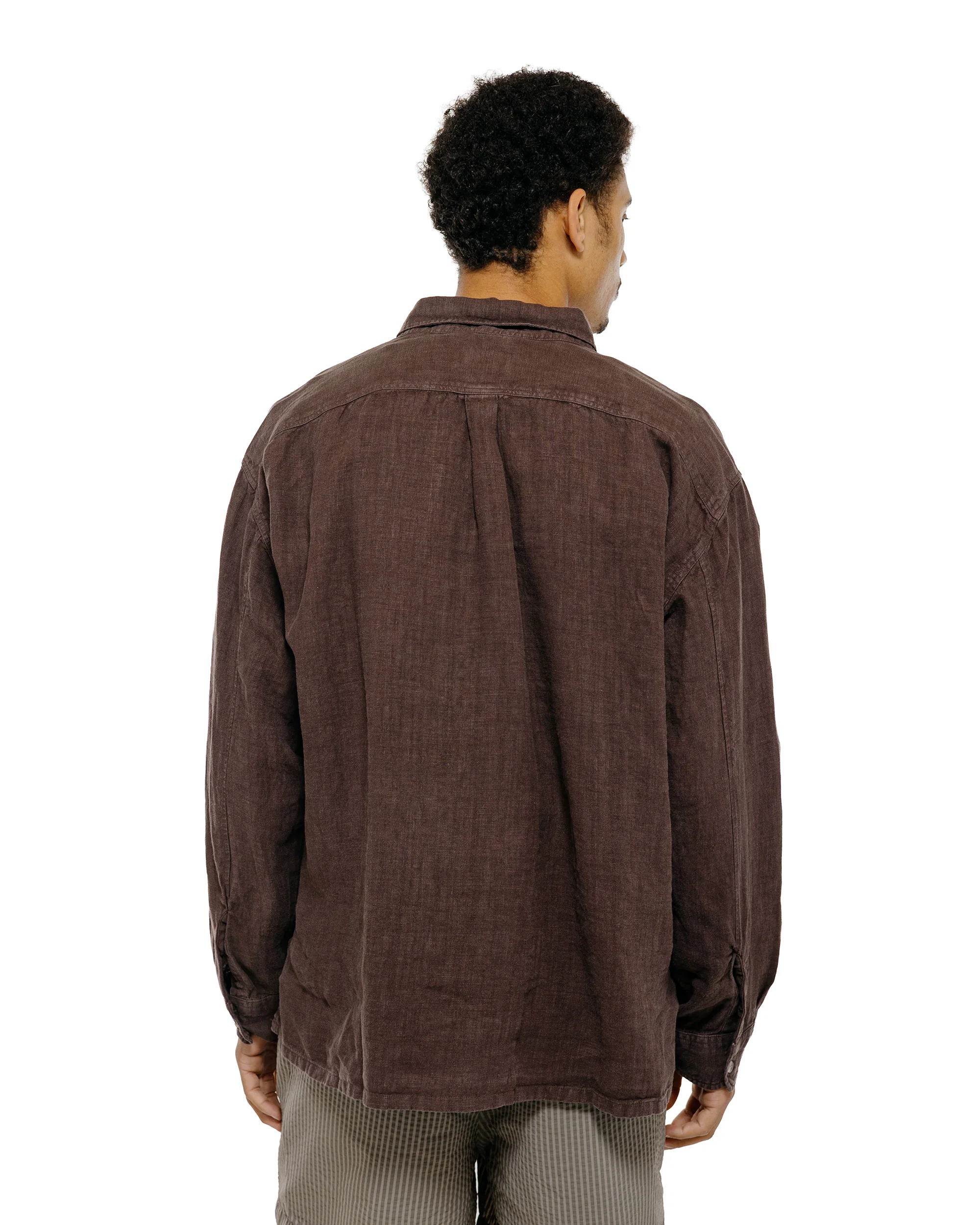 Bather Espresso Linen Leisure Shirt - Image 4