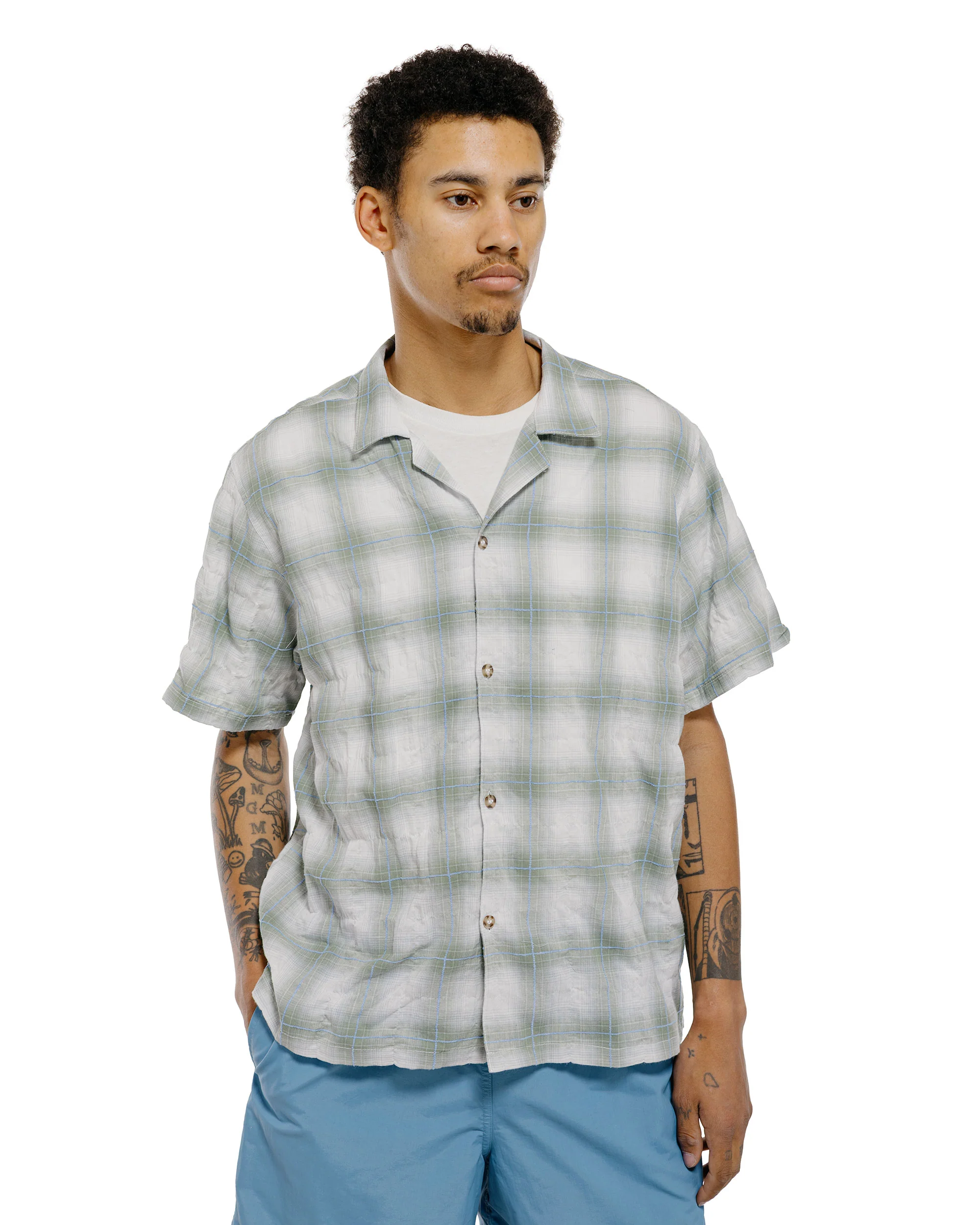 Bather Laurel Grid Camp Shirt - Image 2