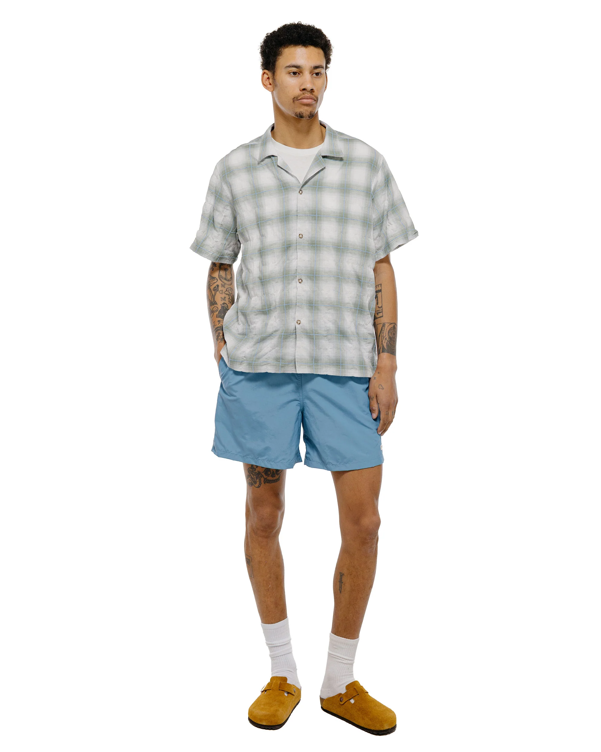 Bather Laurel Grid Camp Shirt - Image 4