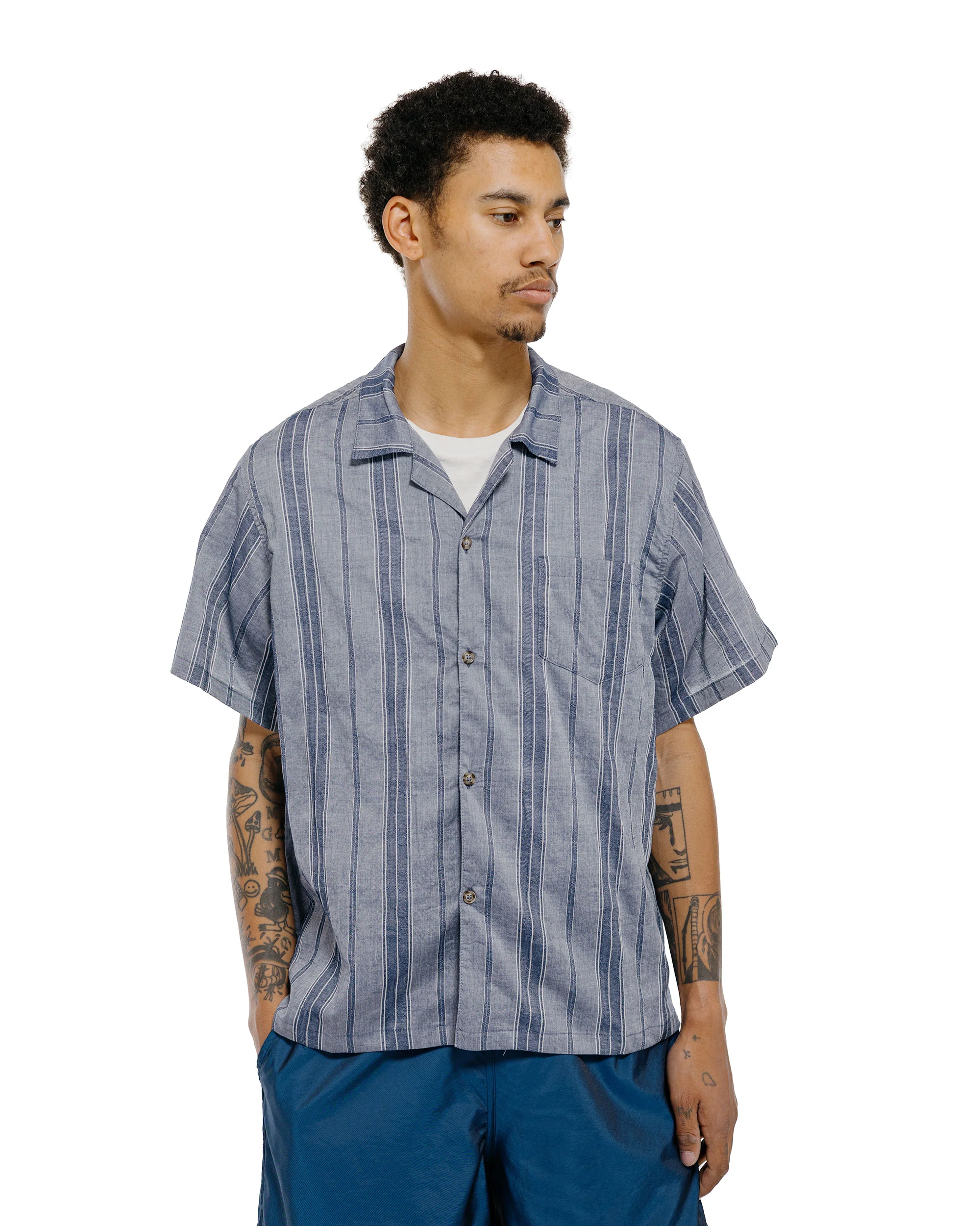 Bather Rain Stripe Camp Shirt - Image 2