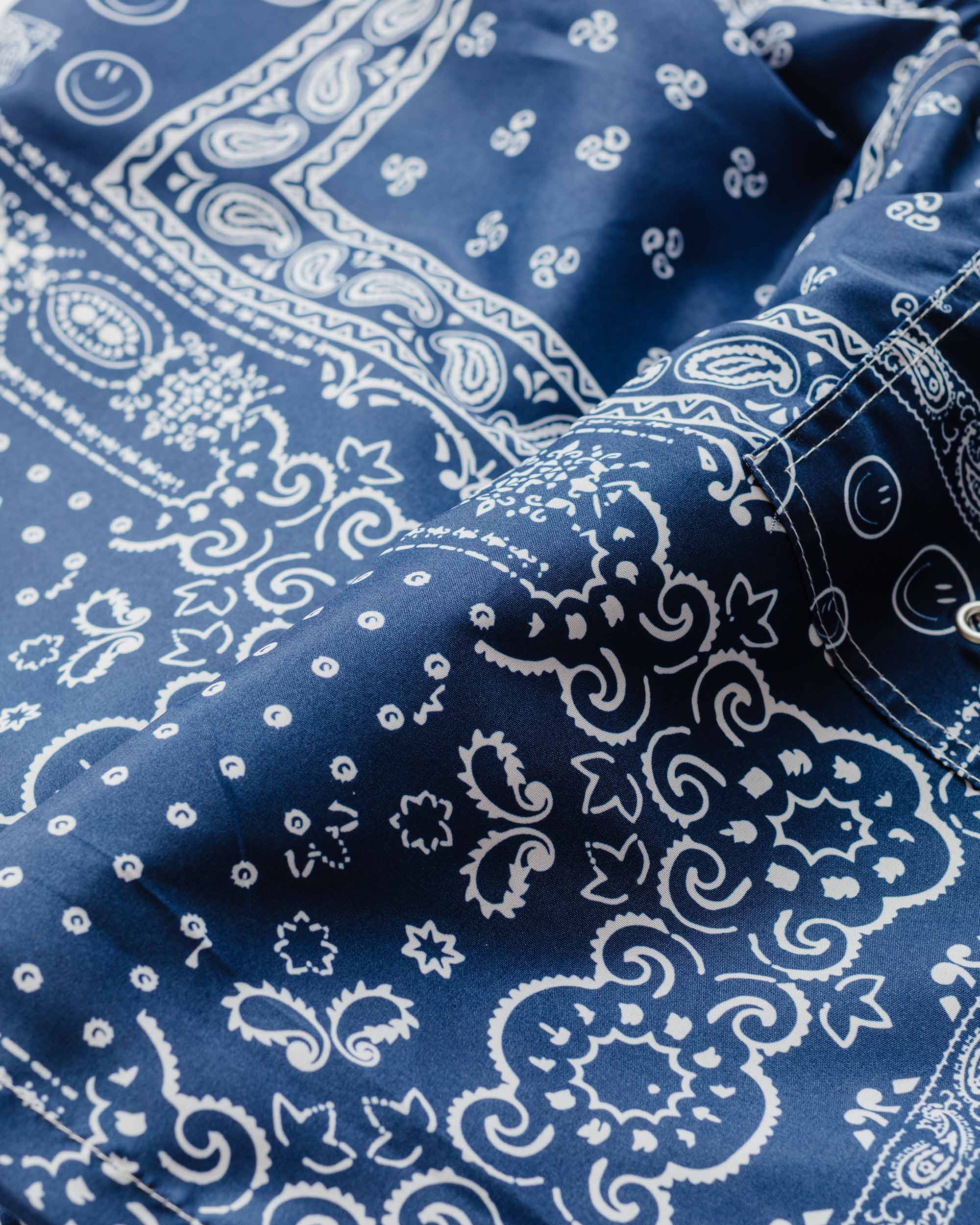 Bather Navy Bandana Swim Trunk - Image 5