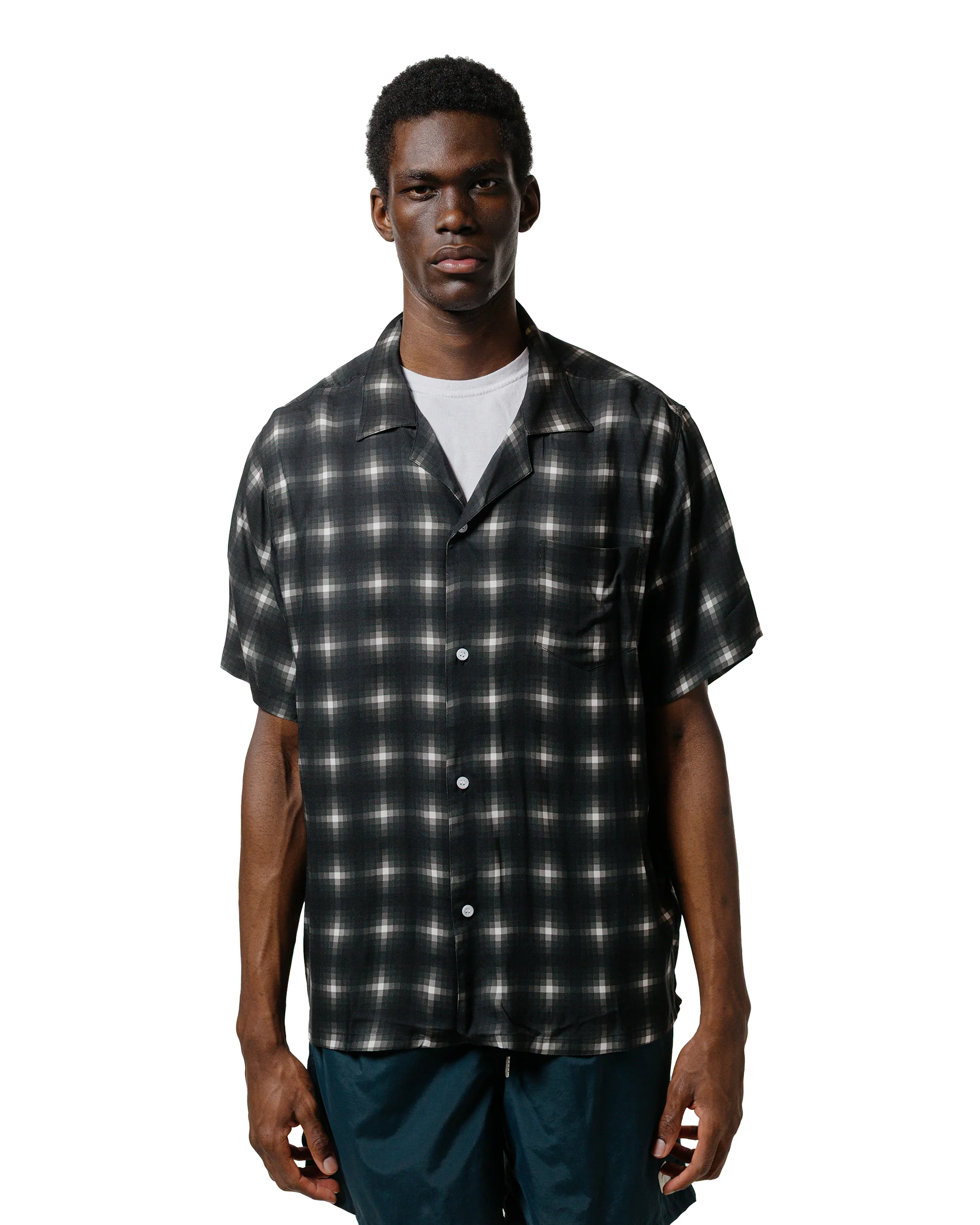 Bather Onyx Digi Plaid Camp Shirt - Image 2