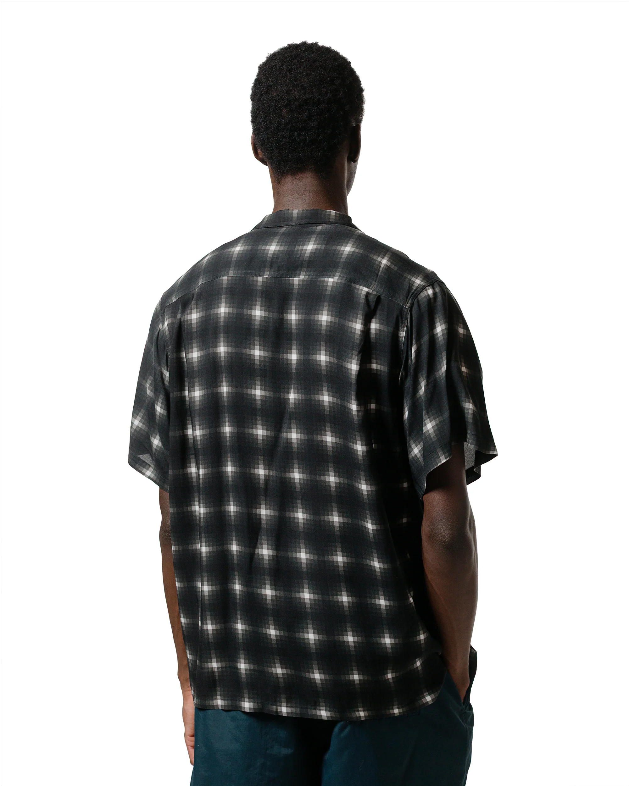 Bather Onyx Digi Plaid Camp Shirt - Image 3