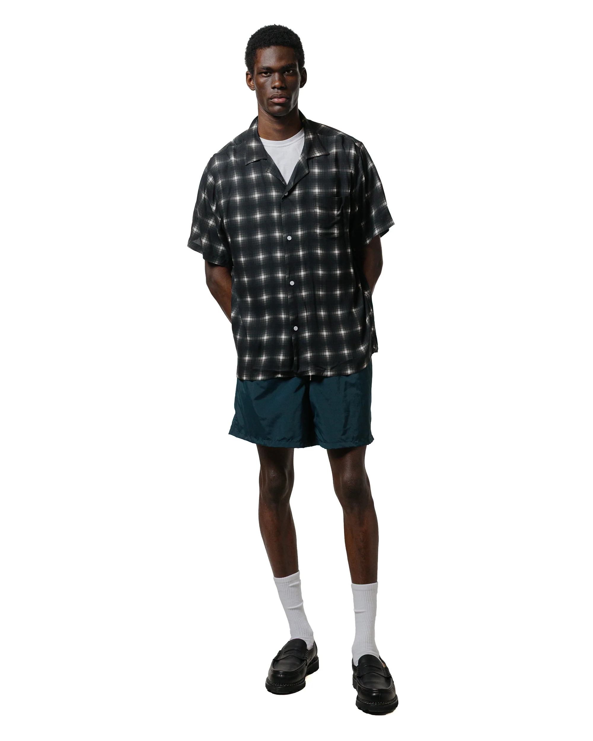Bather Onyx Digi Plaid Camp Shirt - Image 4