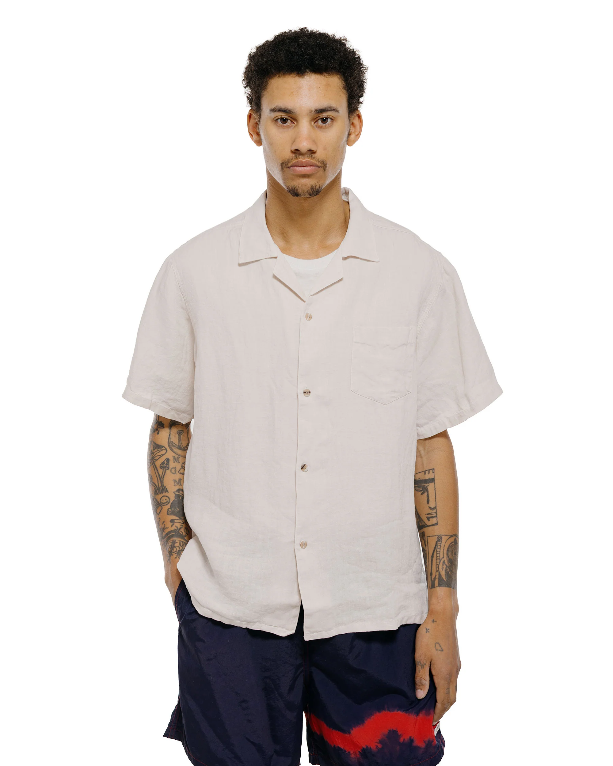 Bather Pearl Linen Camp Shirt - Image 2