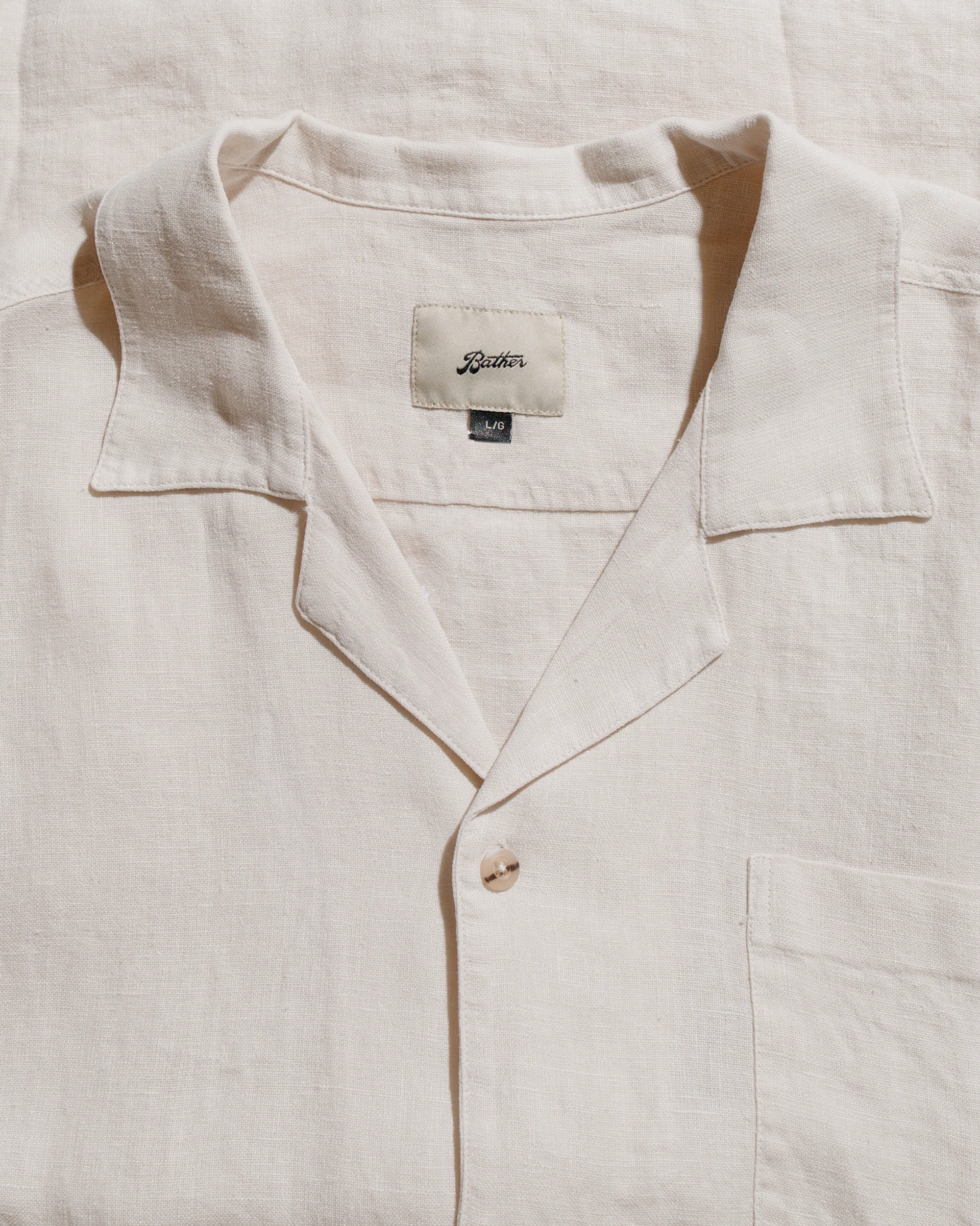 Bather Pearl Linen Camp Shirt - Image 5