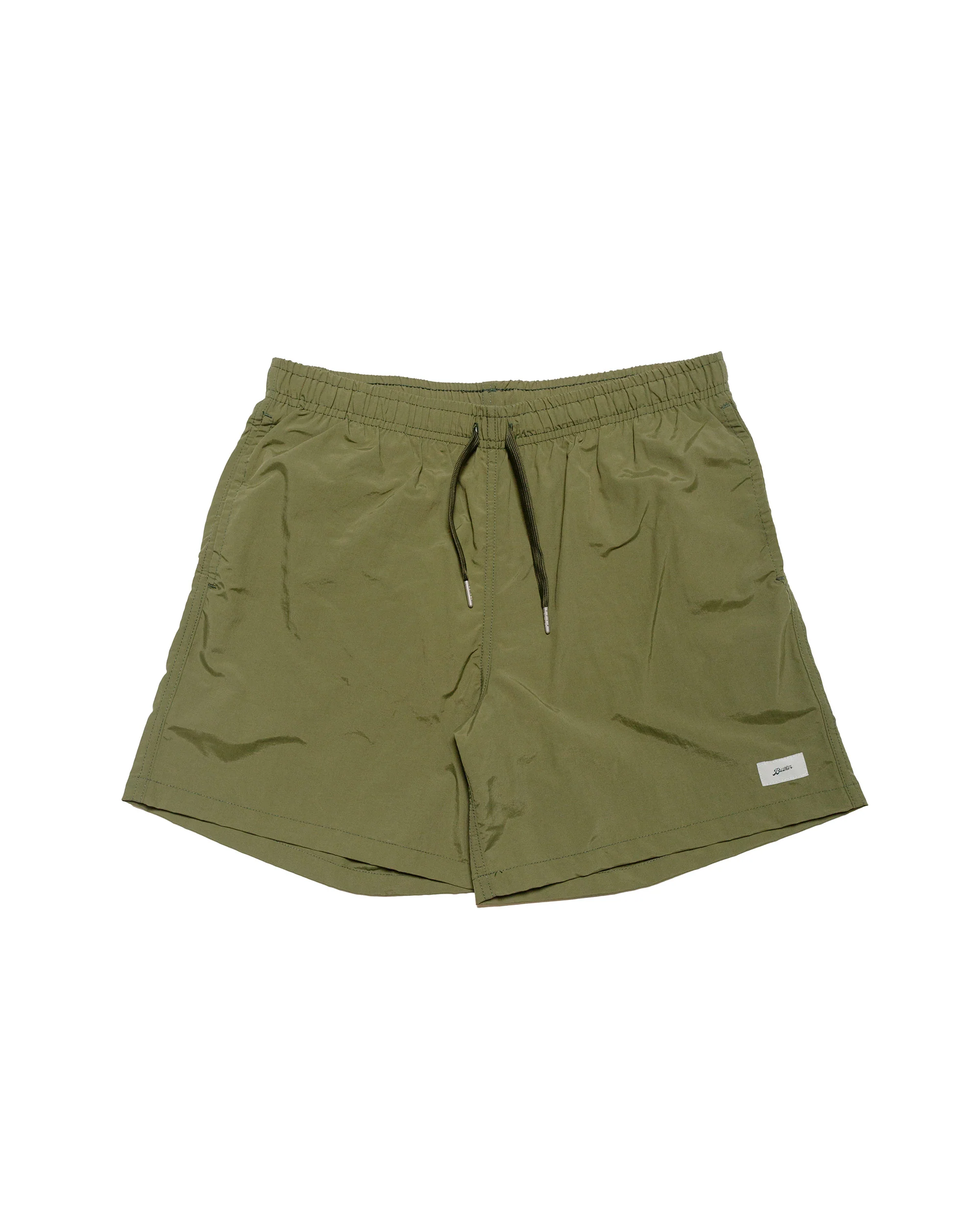 Bather Solid Olive Swim Trunk