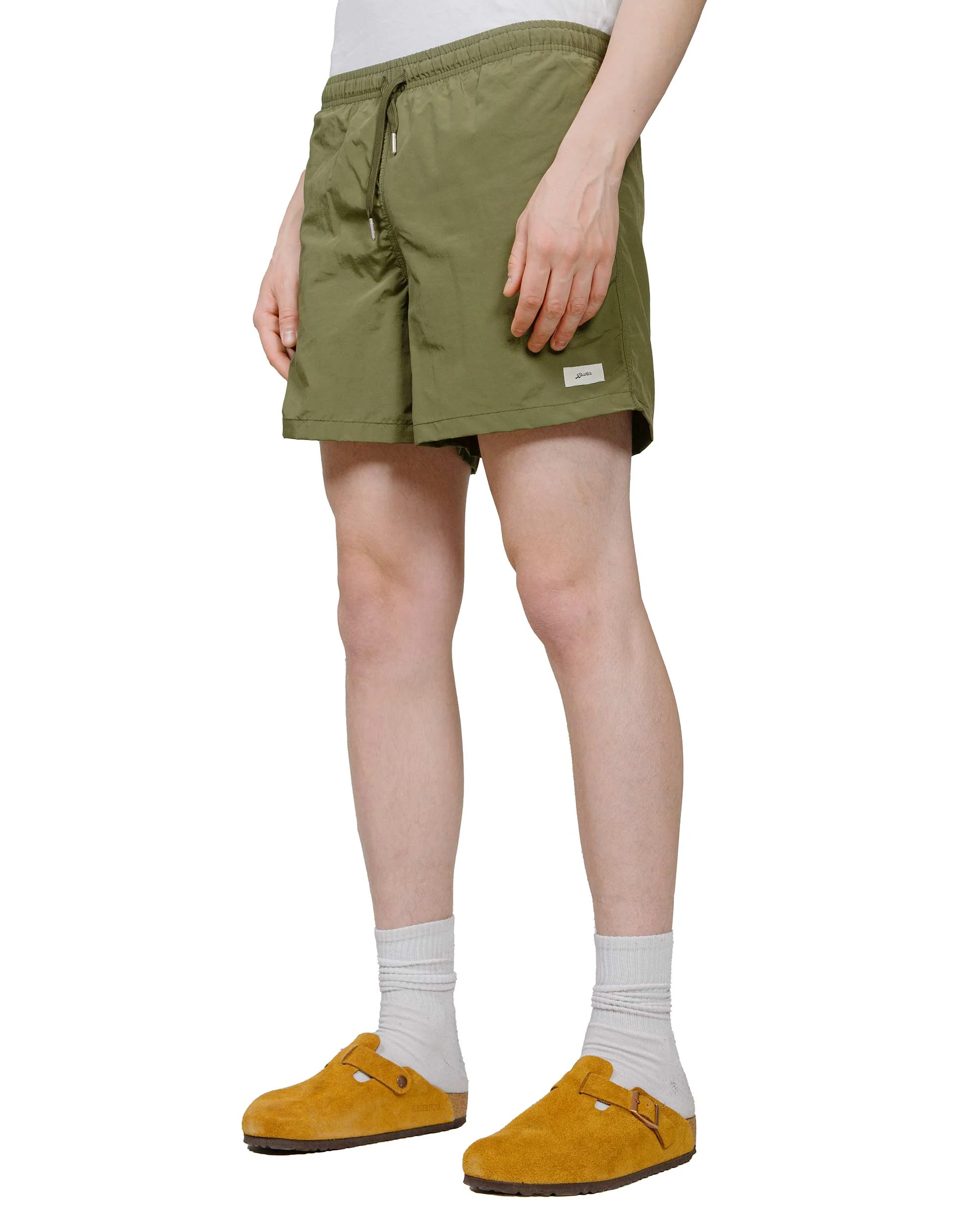 Bather Solid Olive Swim Trunk - Image 2