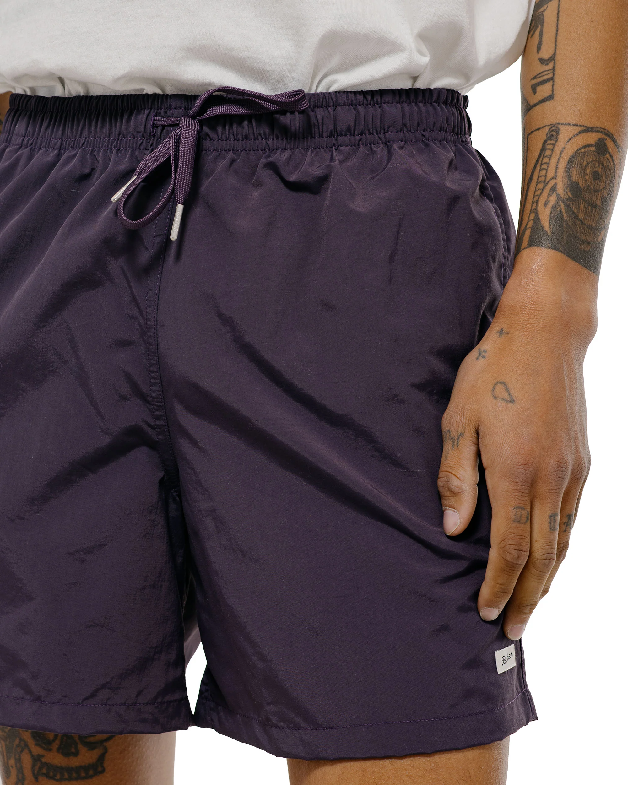 Bather Solid Plum Swim Trunk - Image 3