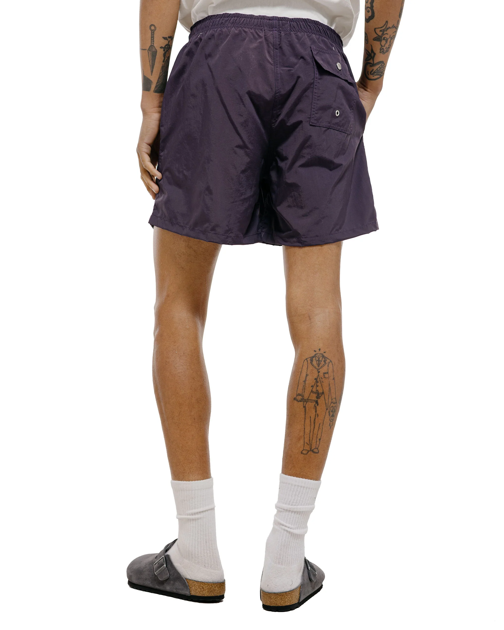 Bather Solid Plum Swim Trunk - Image 4