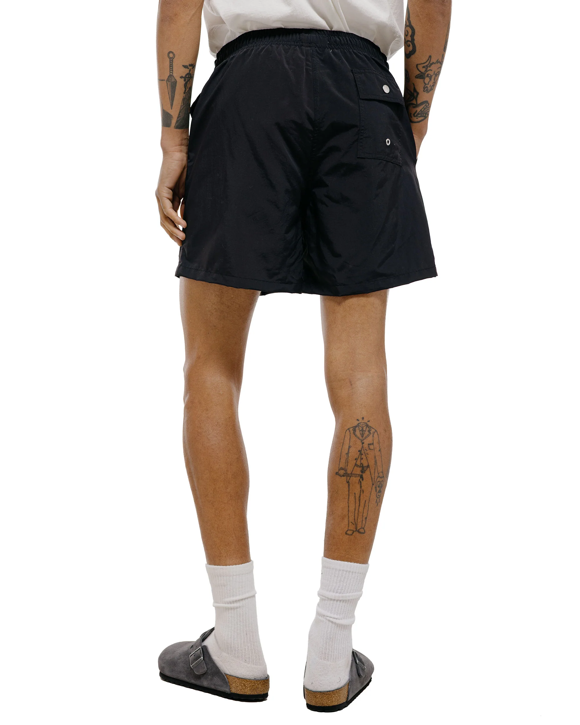 Bather Solid Black Swim Trunk - Image 4