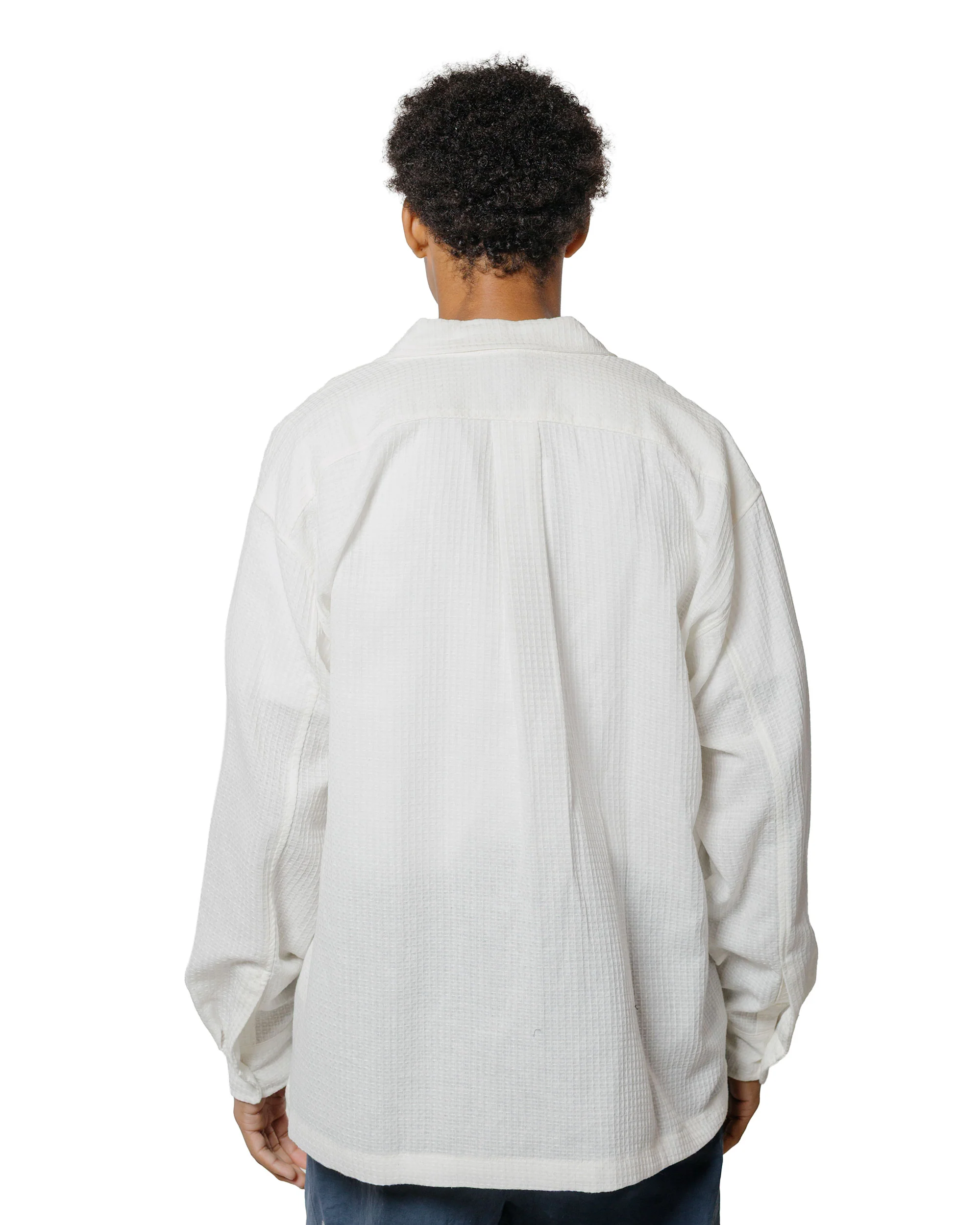 Bather White Waffle Leisure Shirt - Image 3
