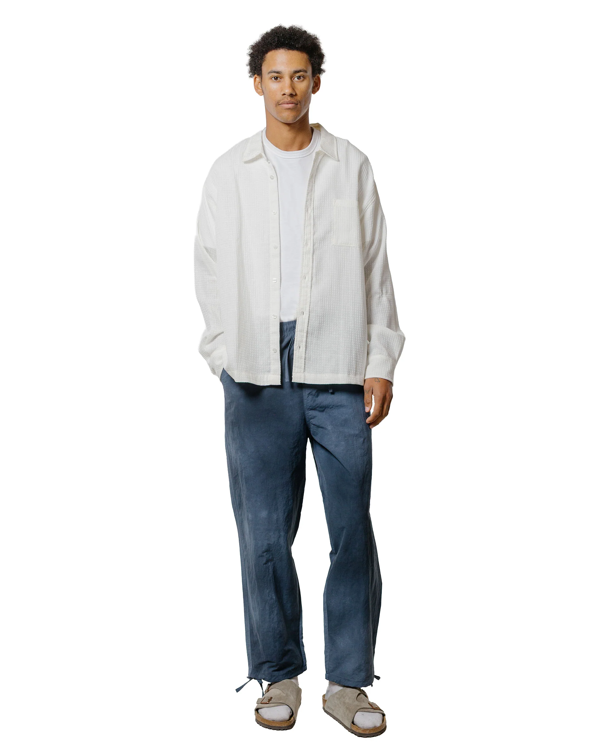 Bather White Waffle Leisure Shirt - Image 4