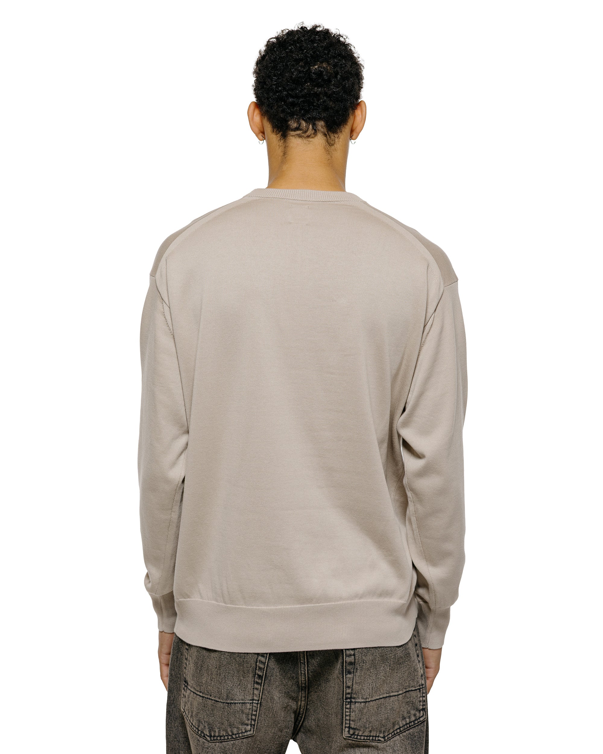 Batoner Caribbean Sea Island Cotton Crew Neck Greige - Image 3