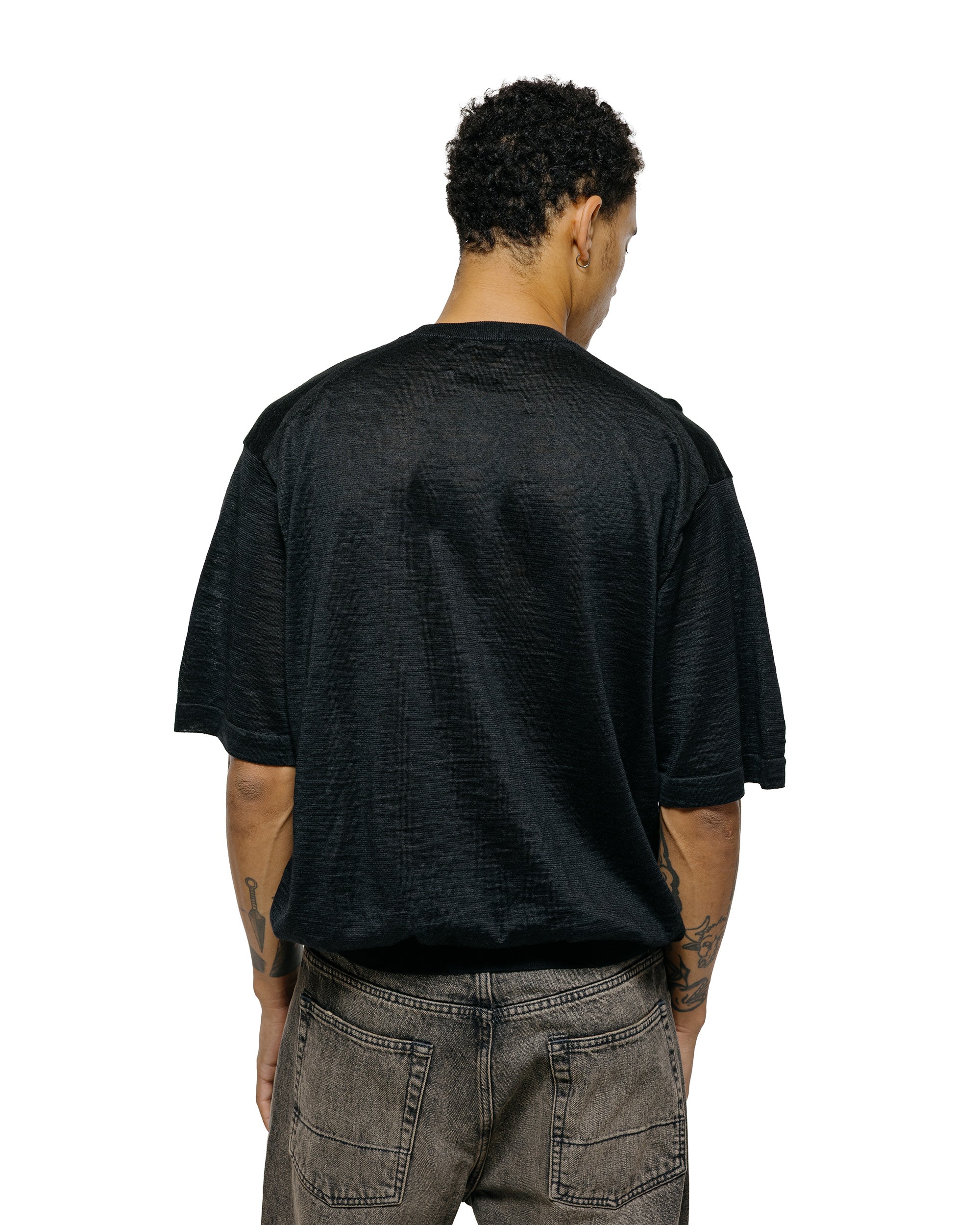 Batoner Choma Crew Neck S/S Black - Image 3