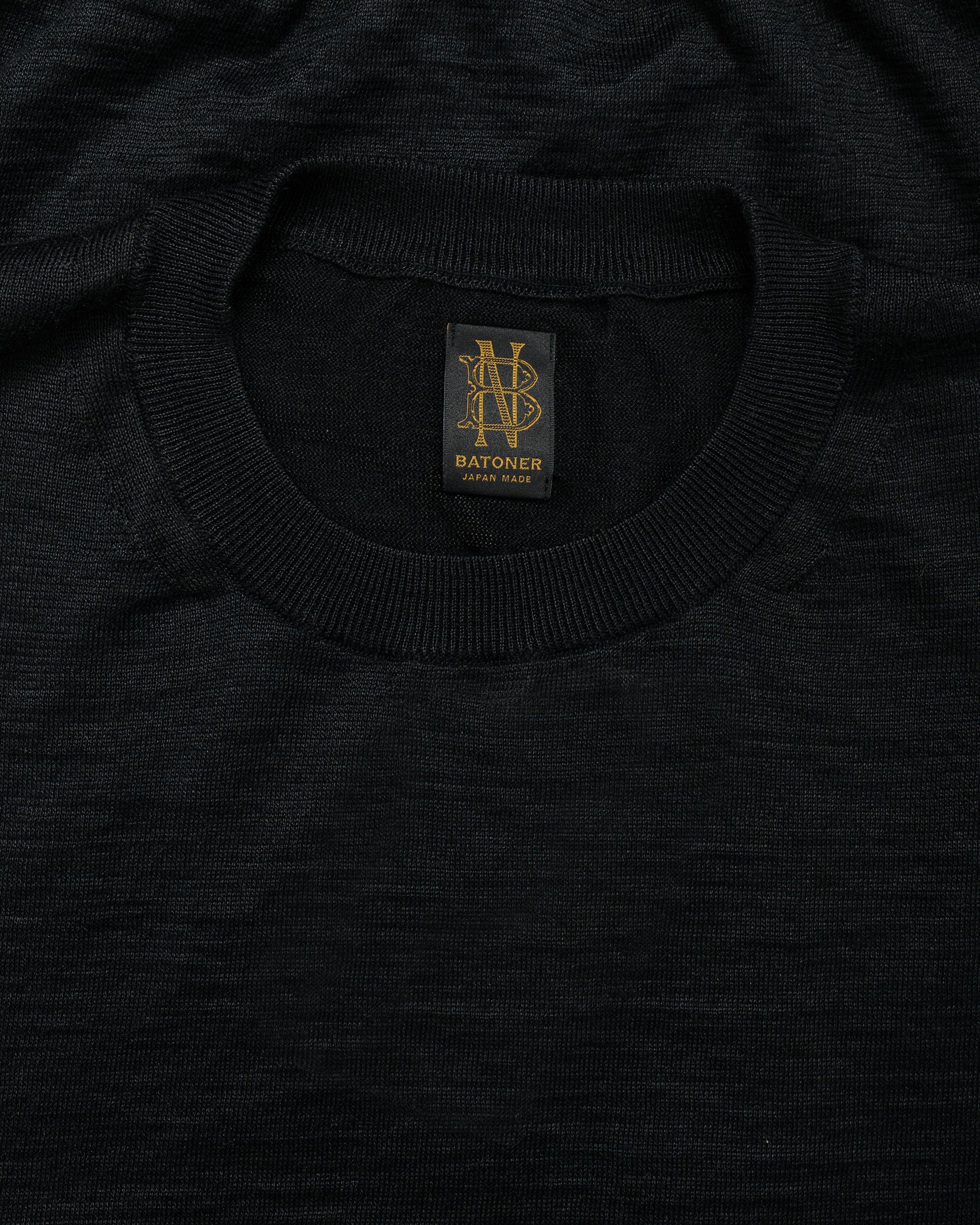 Batoner Choma Crew Neck S/S Black - Image 5