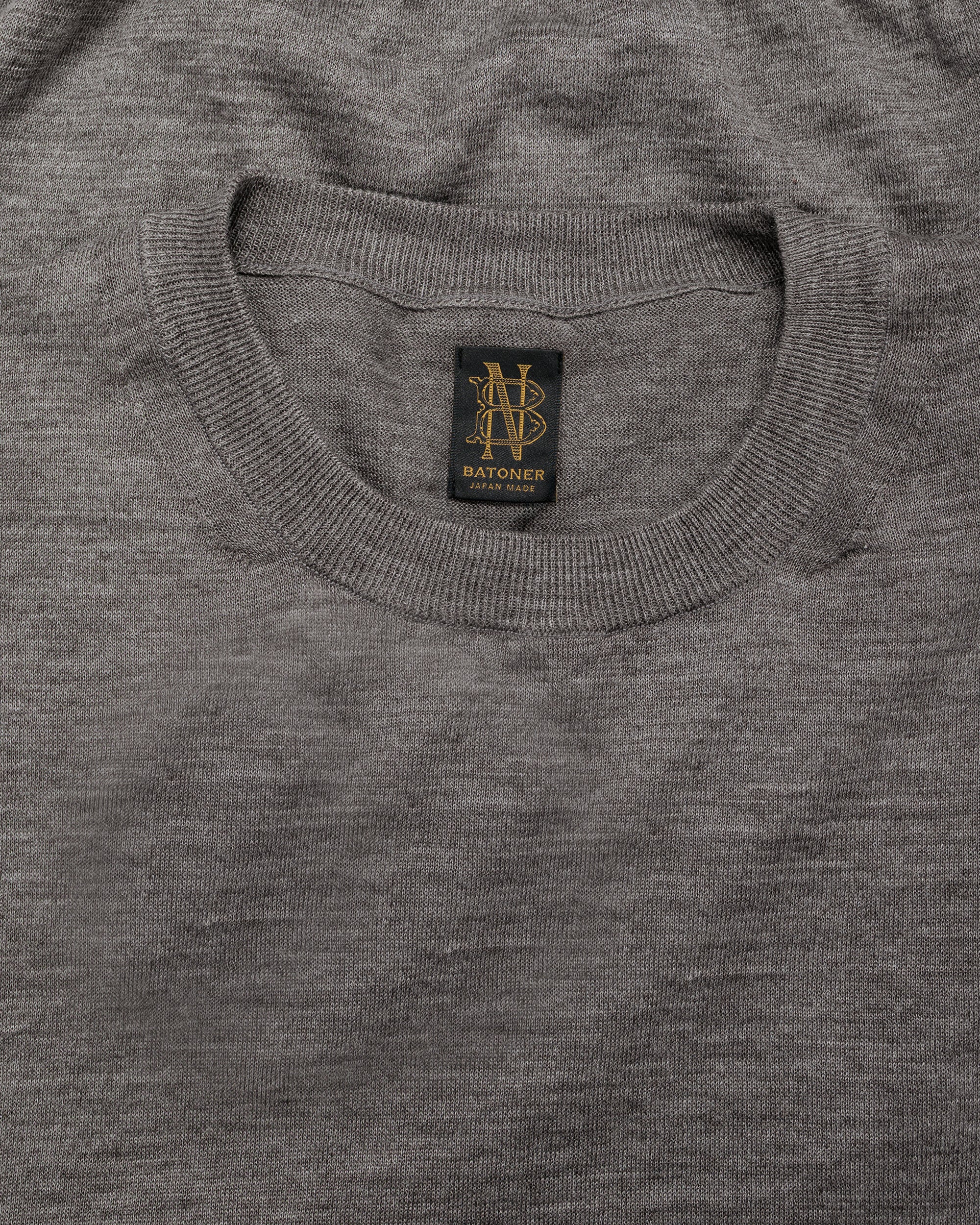 Batoner Choma Crew Neck S/S Greige - Image 5