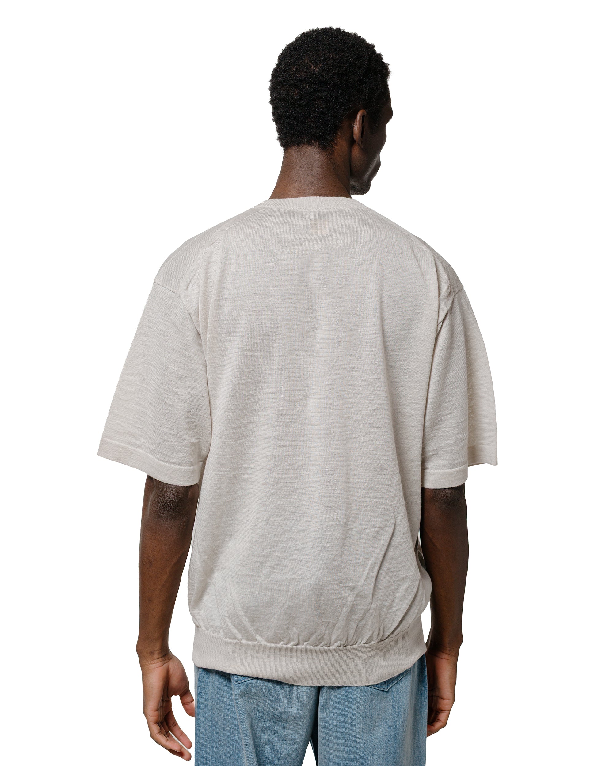 Batoner Choma Crew Neck S/S Ivory - Image 3