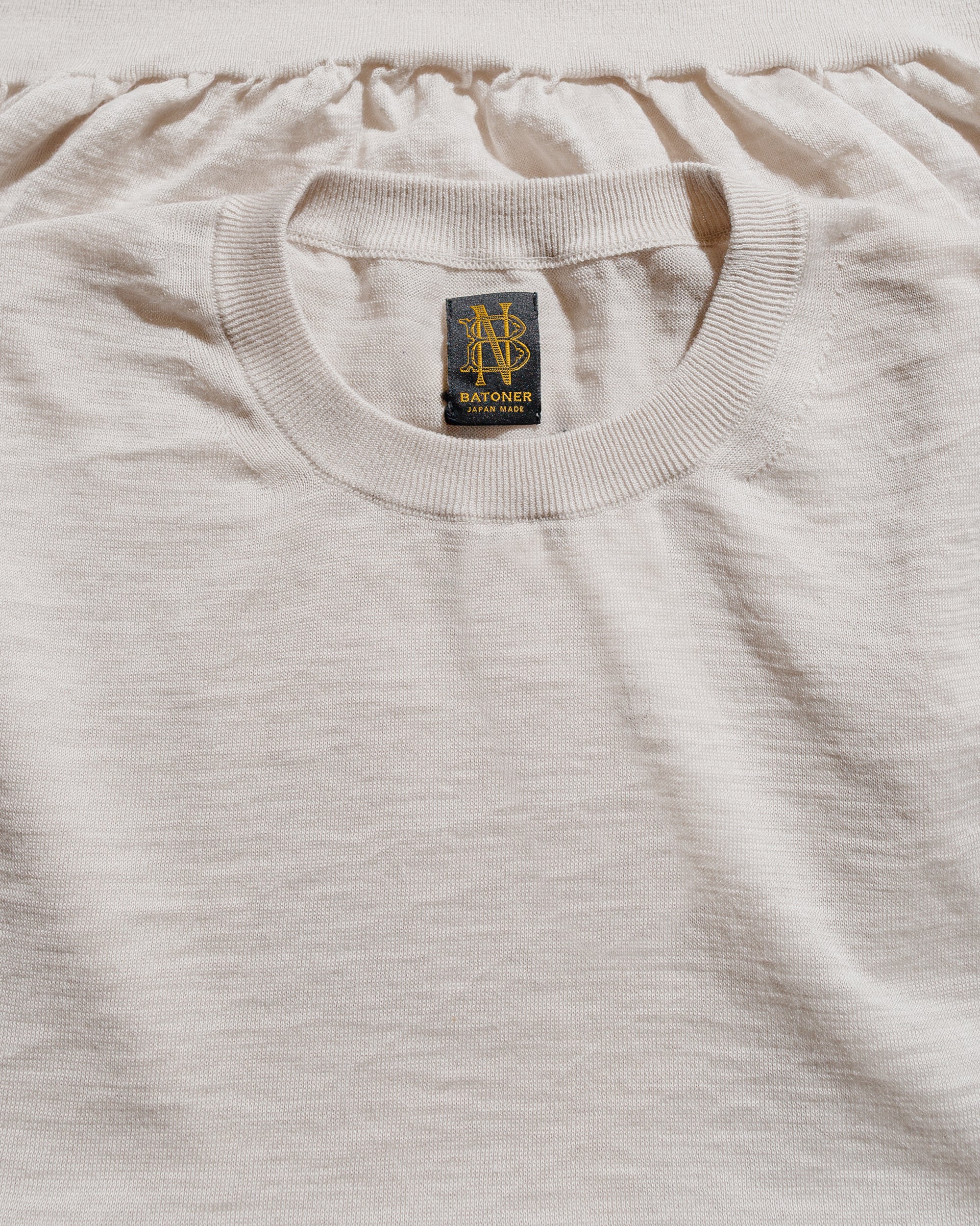 Batoner Choma Crew Neck S/S Ivory - Image 5