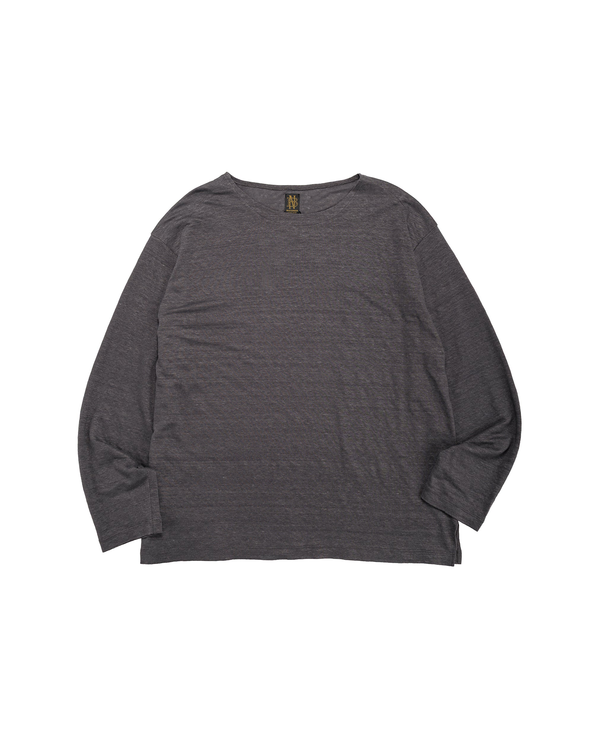 Batoner Normandy Linen Basque Shirt Gray